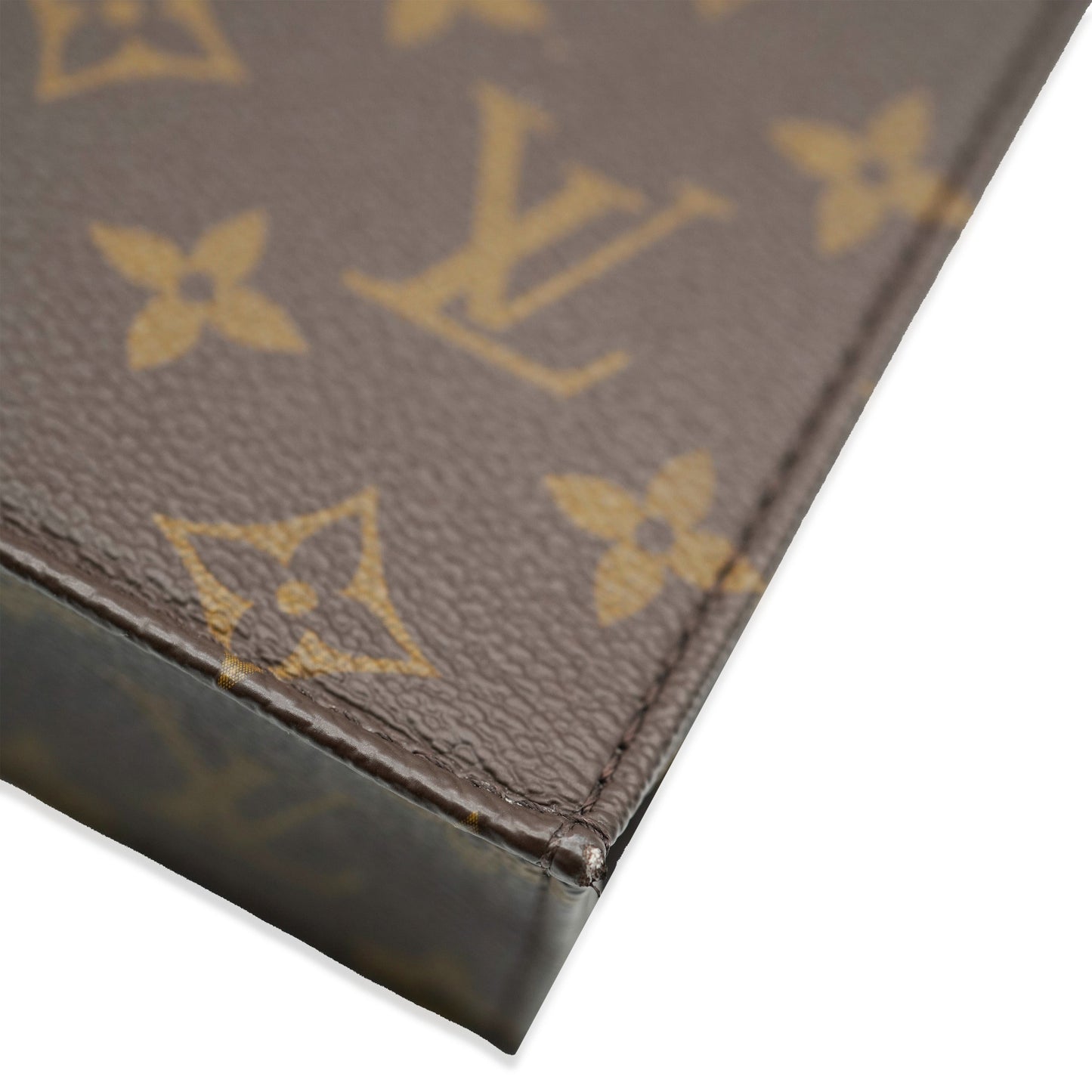 LOUIS VUITTON - Brown Monogram Canvas Petit Sac Plat