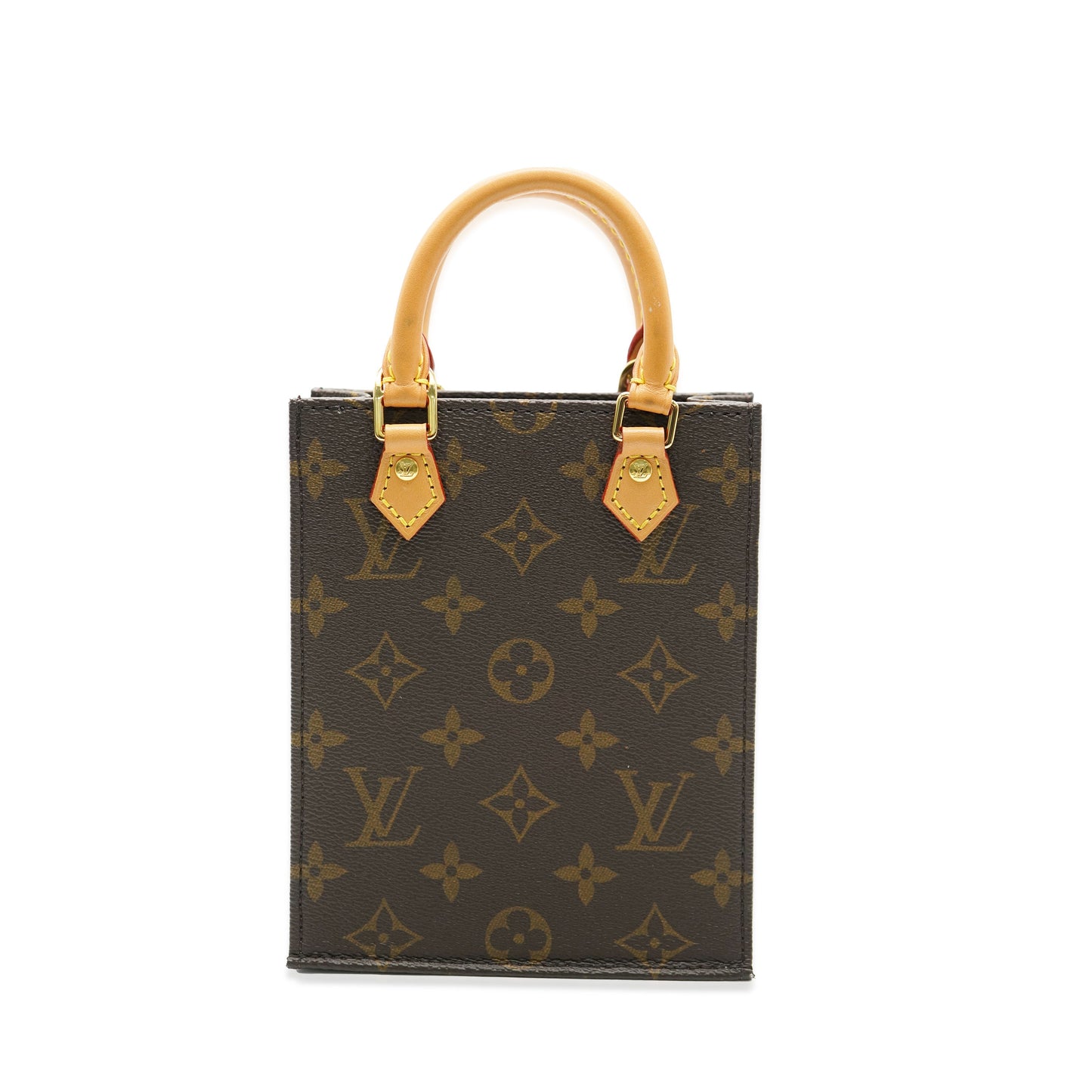 LOUIS VUITTON - Brown Monogram Canvas Petit Sac Plat