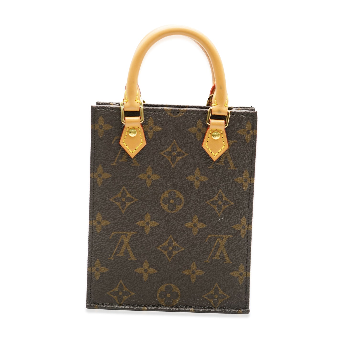 LOUIS VUITTON - Brown Monogram Canvas Petit Sac Plat