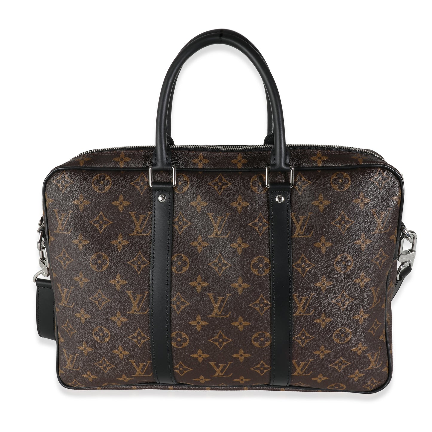 LOUIS VUITTON - Monogram Macassar Porte Documents Voyage PM