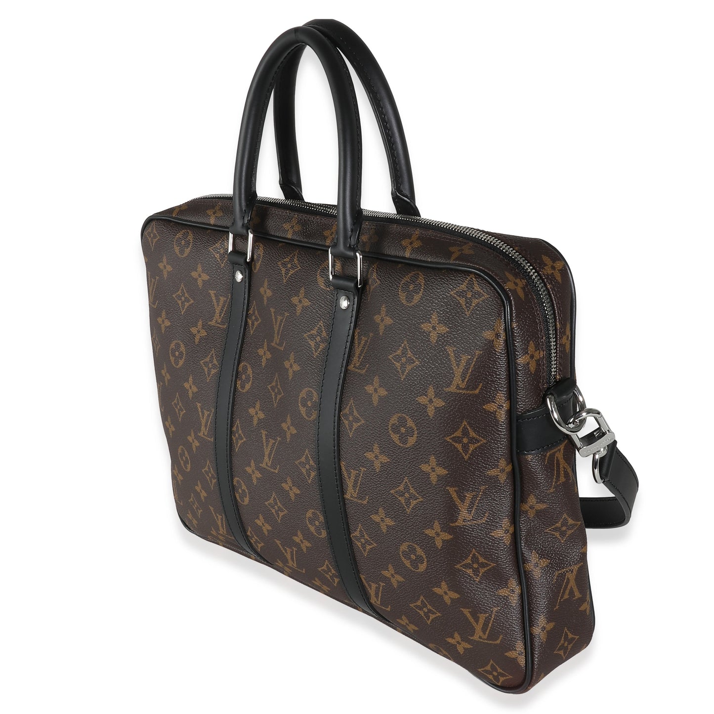 LOUIS VUITTON - Monogram Macassar Porte Documents Voyage PM