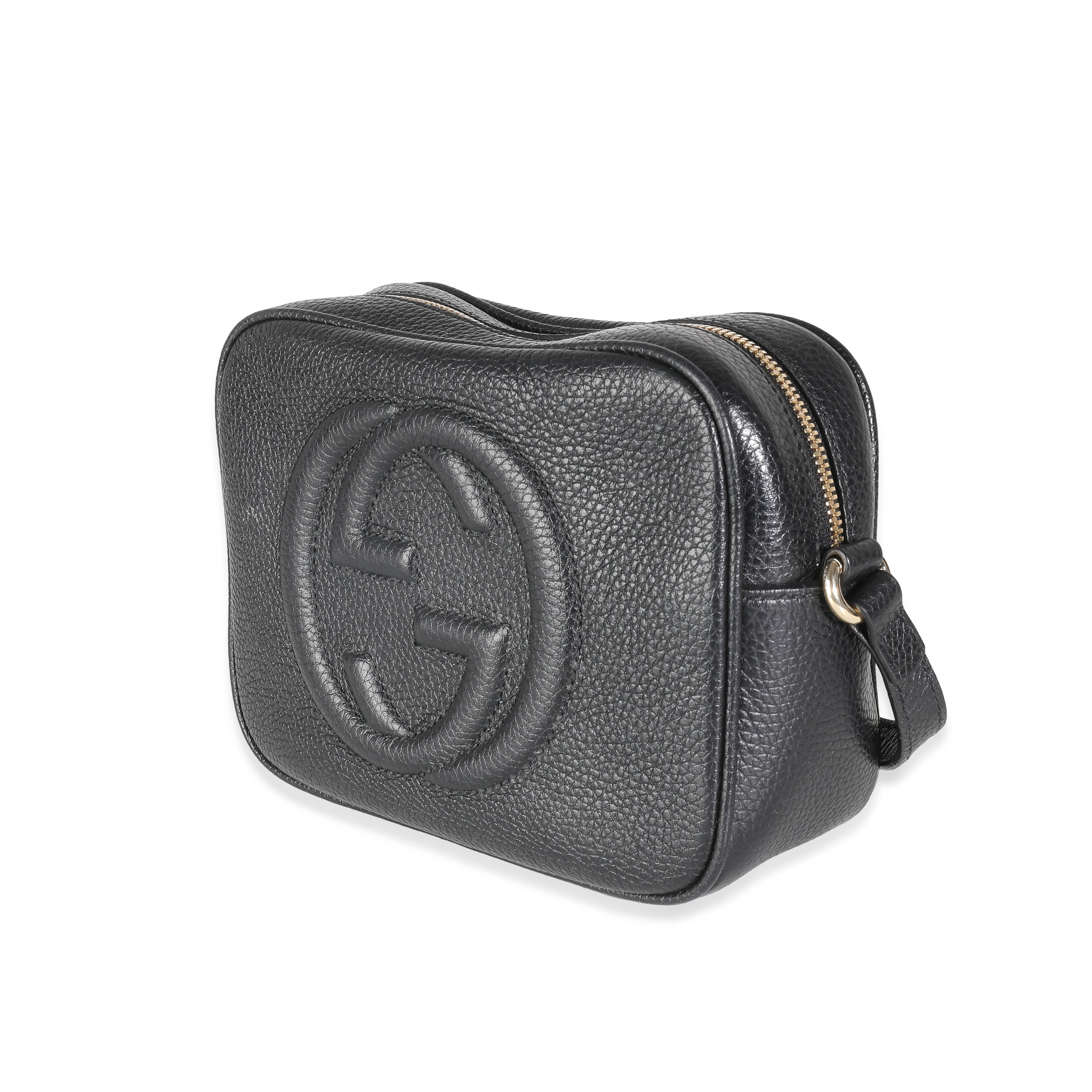 GUCCI - Bolso Soho Disco de piel de becerro granulada negra