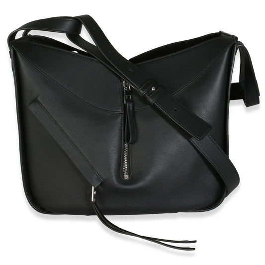 LOEWE - Black Calfskin Small Hammock Crossbody Bag