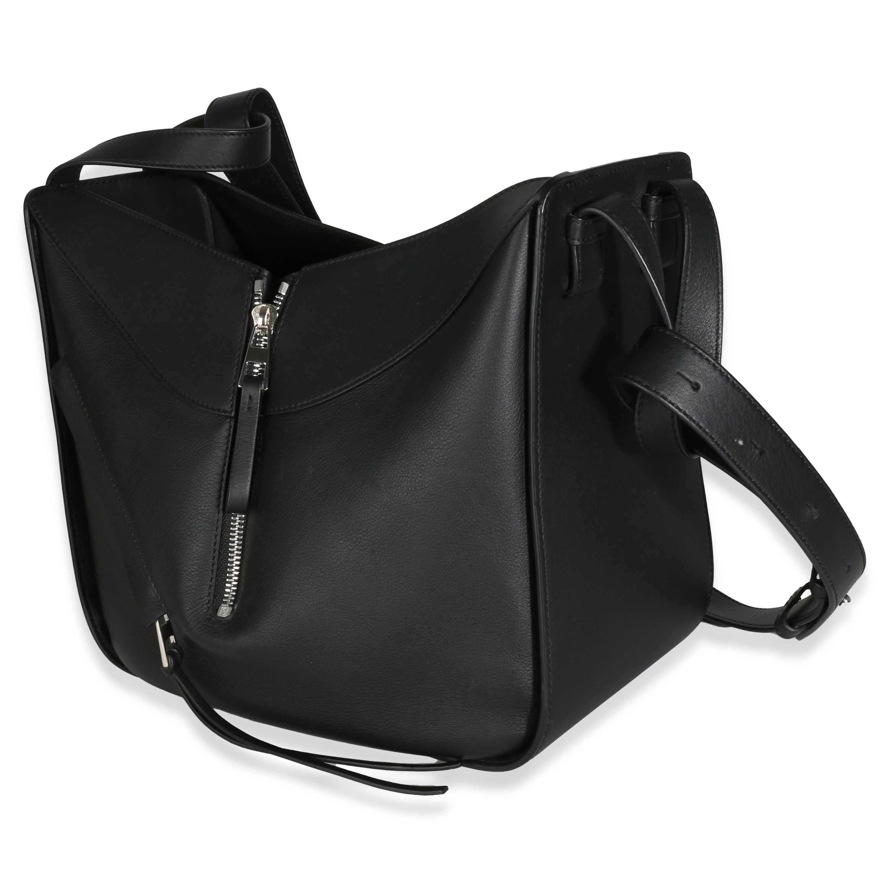 LOEWE - Black Calfskin Small Hammock Crossbody Bag