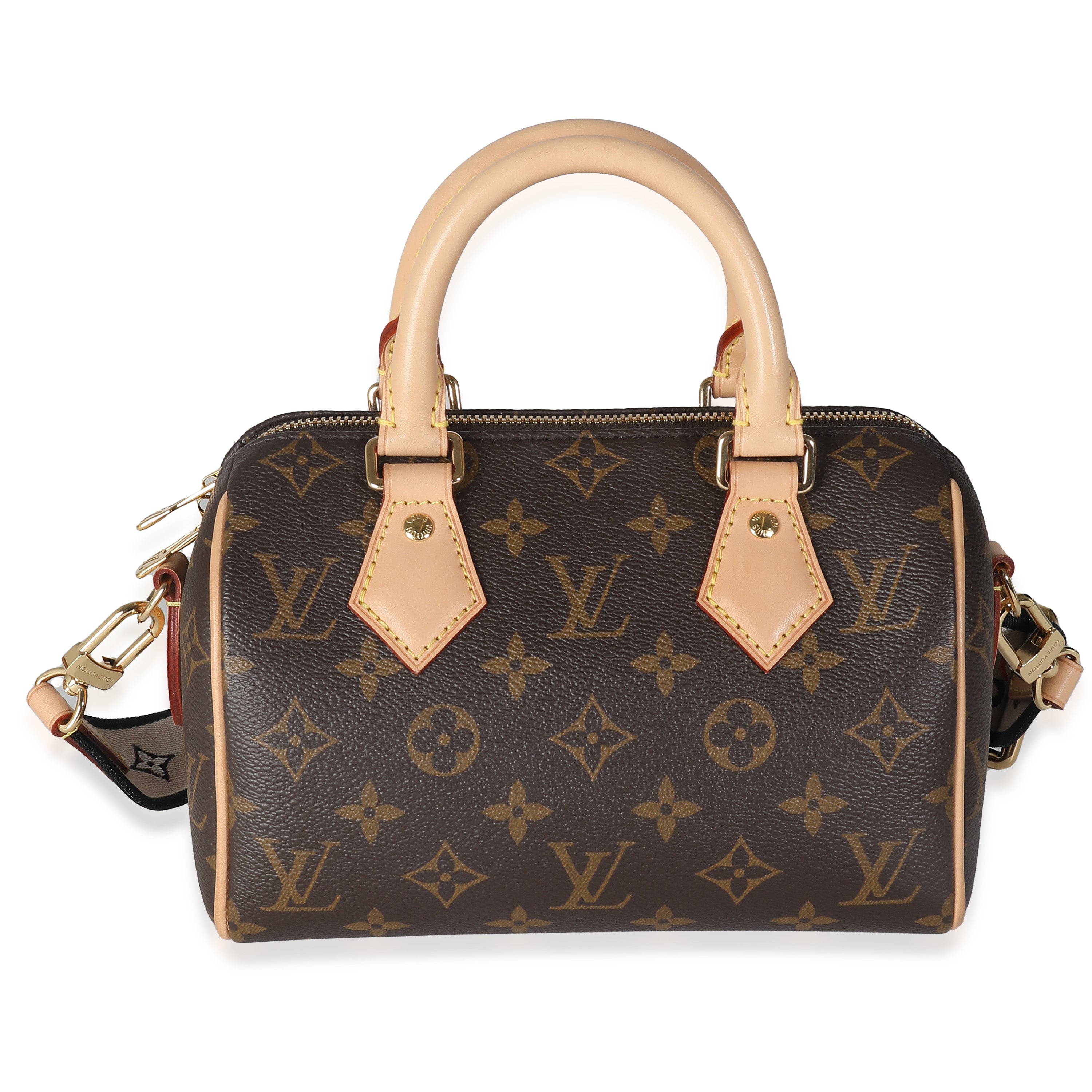 PRE-OWNED LV Black Monogram Canvas Speedy Bandouliere 20