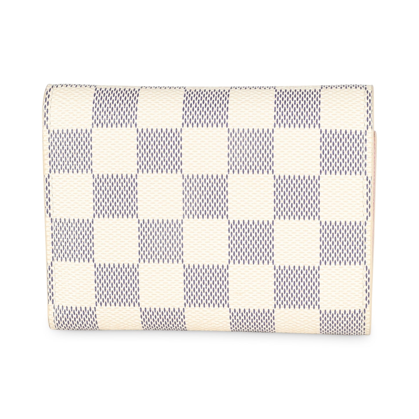 LOUIS VUITTON - Rose Ballerine Damier Azur Canvas Victorine Wallet