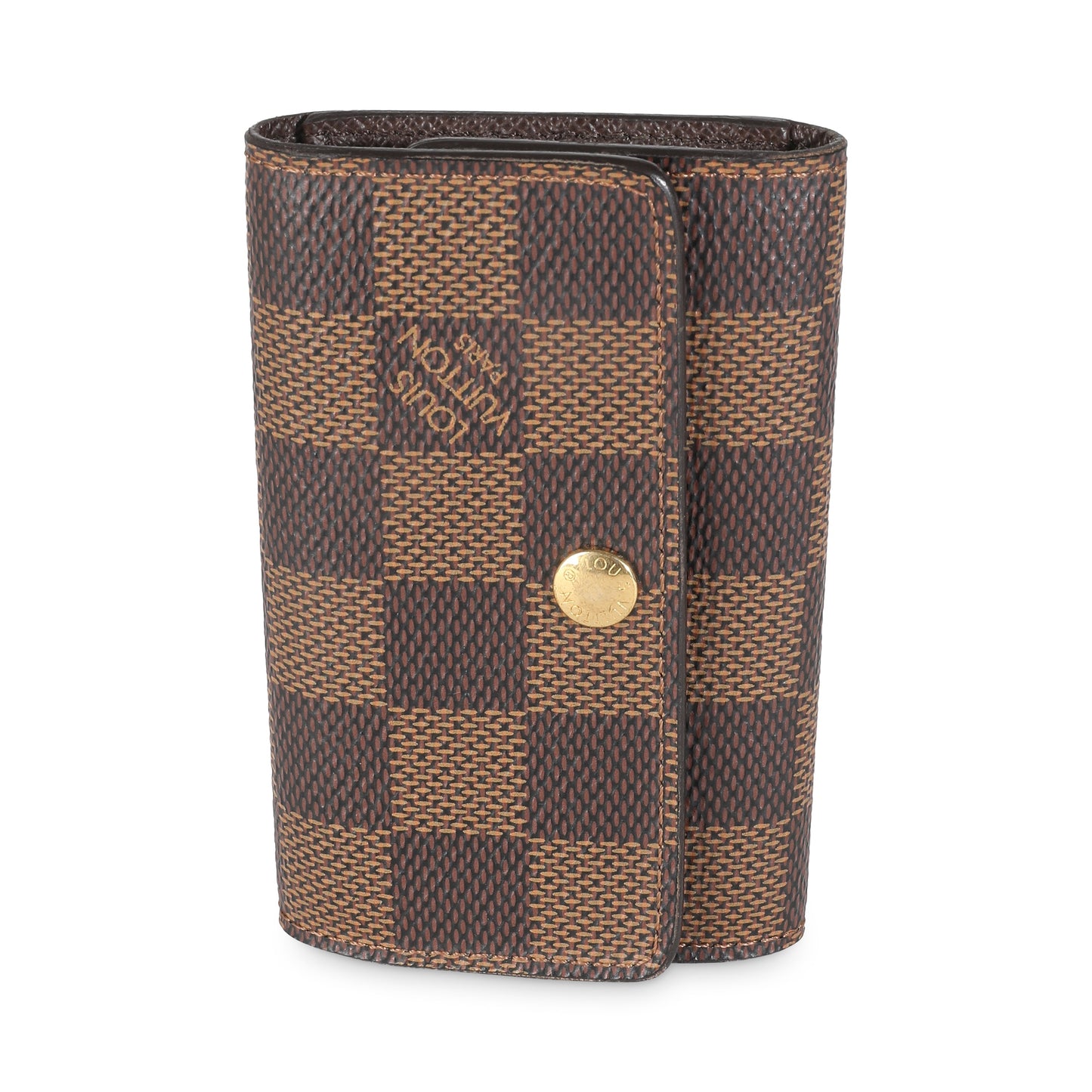 LOUIS VUITTON - Damier Ebene Canvas 6 Key Holder