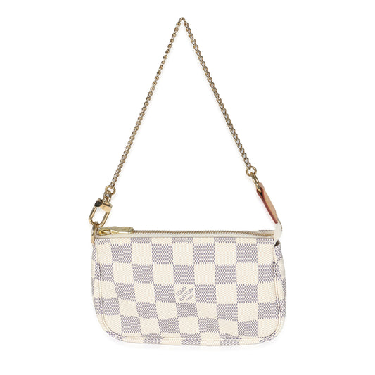 LOUIS VUITTON - Damier Azur Canvas Mini Pochette Accessories