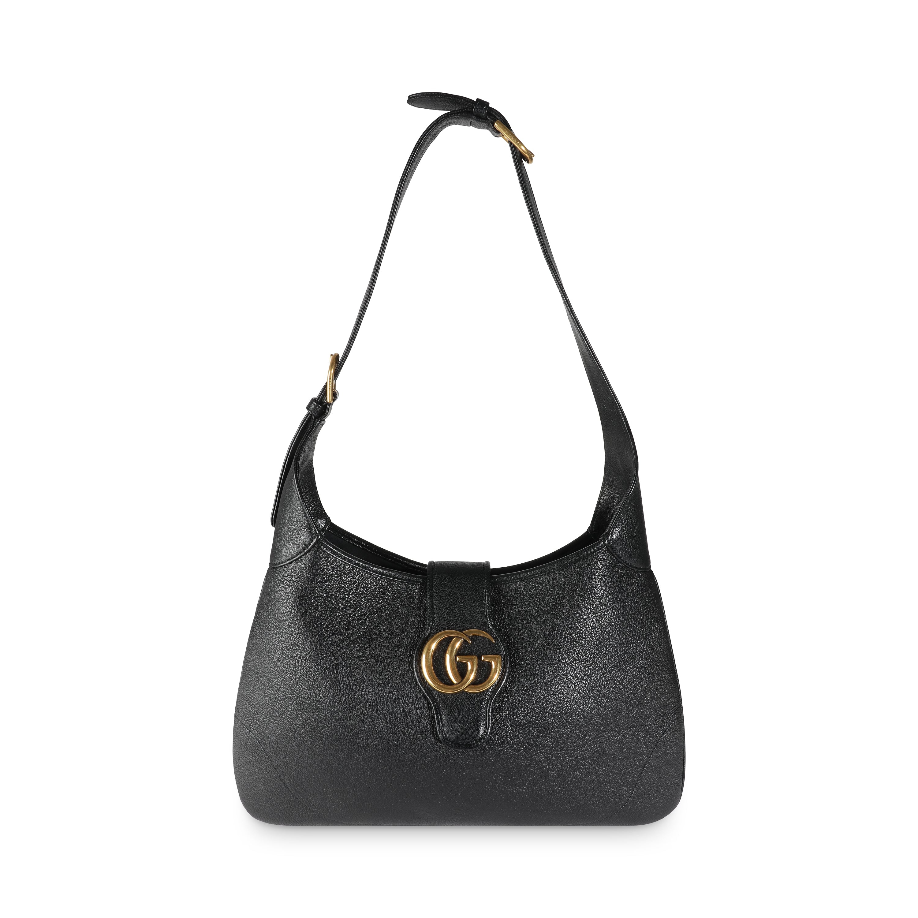 GUCCI - Bolso de hombro mediano Aphrodite de piel de cabra negra