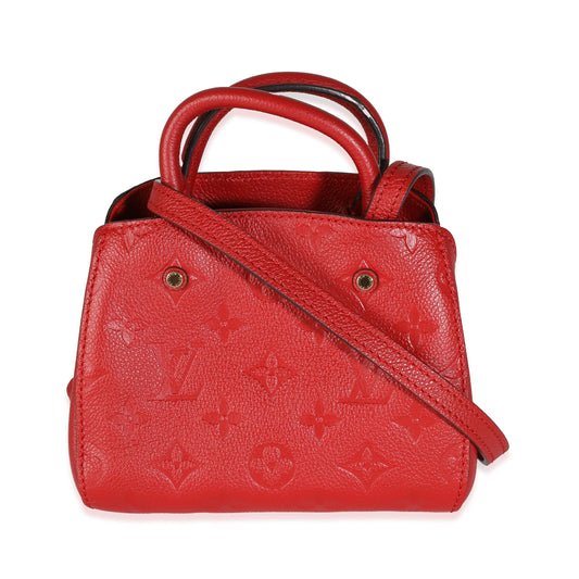 LOUIS VUITTON - Cherry Monogram Empreinte Nano Montaigne Crossbody Bag