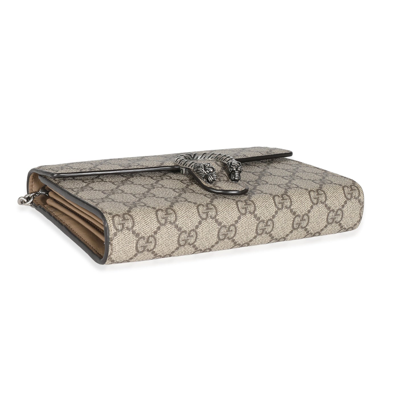 GUCCI - Cartera con cadena Dionysus de lona GG Supreme en color beige