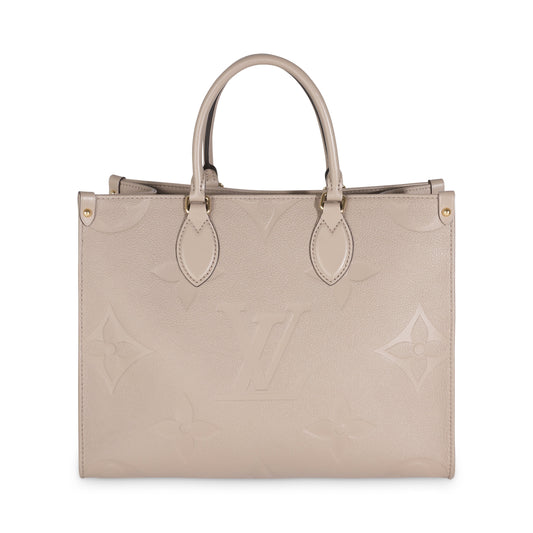 LOUIS VUITTON - Tourterelle Giant Monogram Empreinte Onthego MM