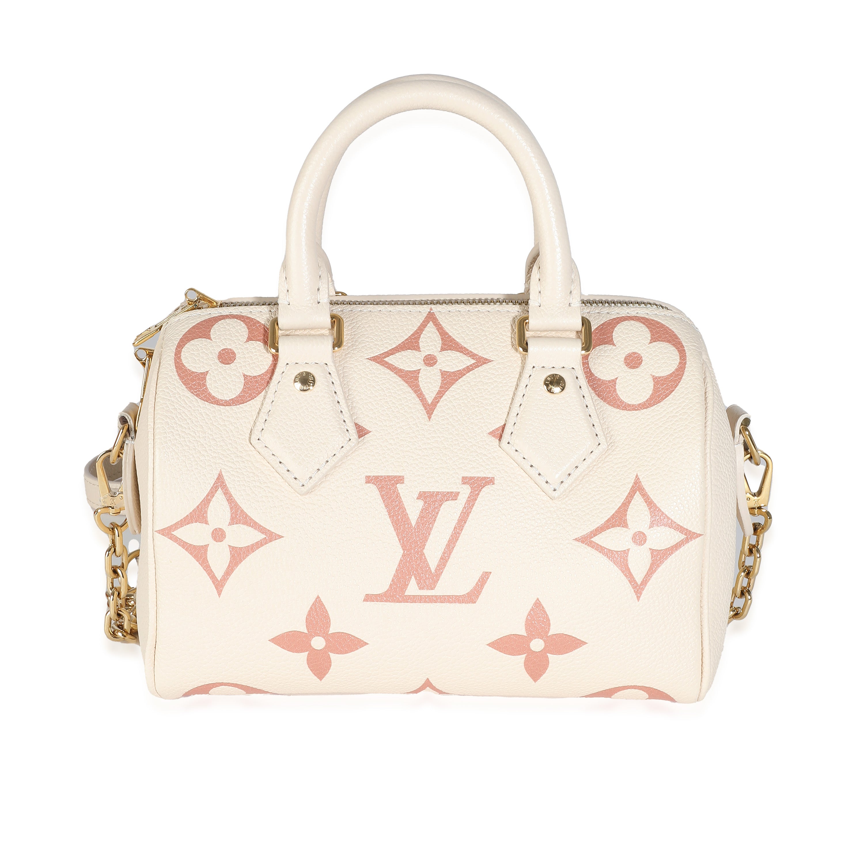 PRE-OWNED Creme Rose Trianon Empreinte Monogram Giant Speedy Bandouliere 20