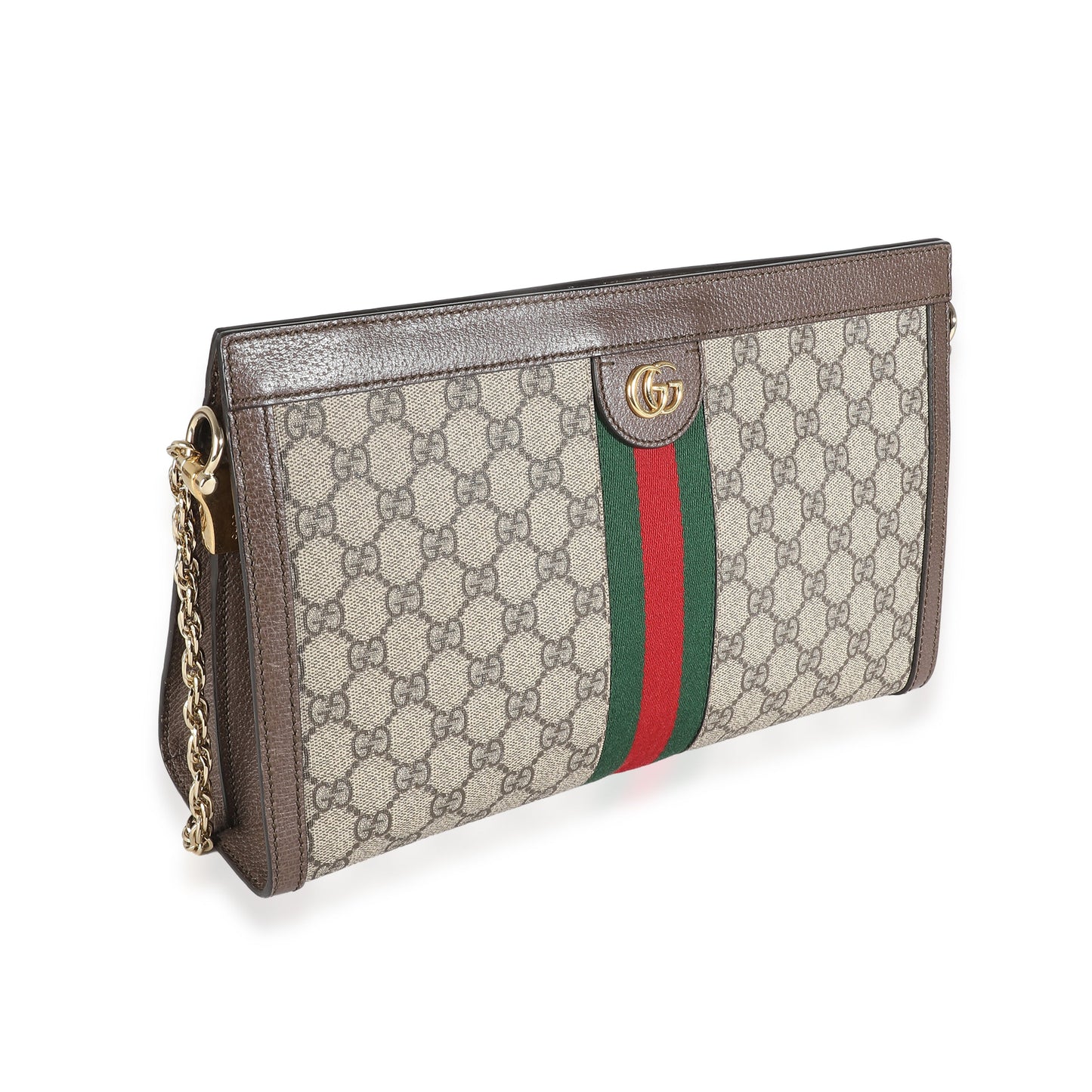 GUCCI - Bolso de hombro mediano Ophidia con cadena en lona GG en color beige