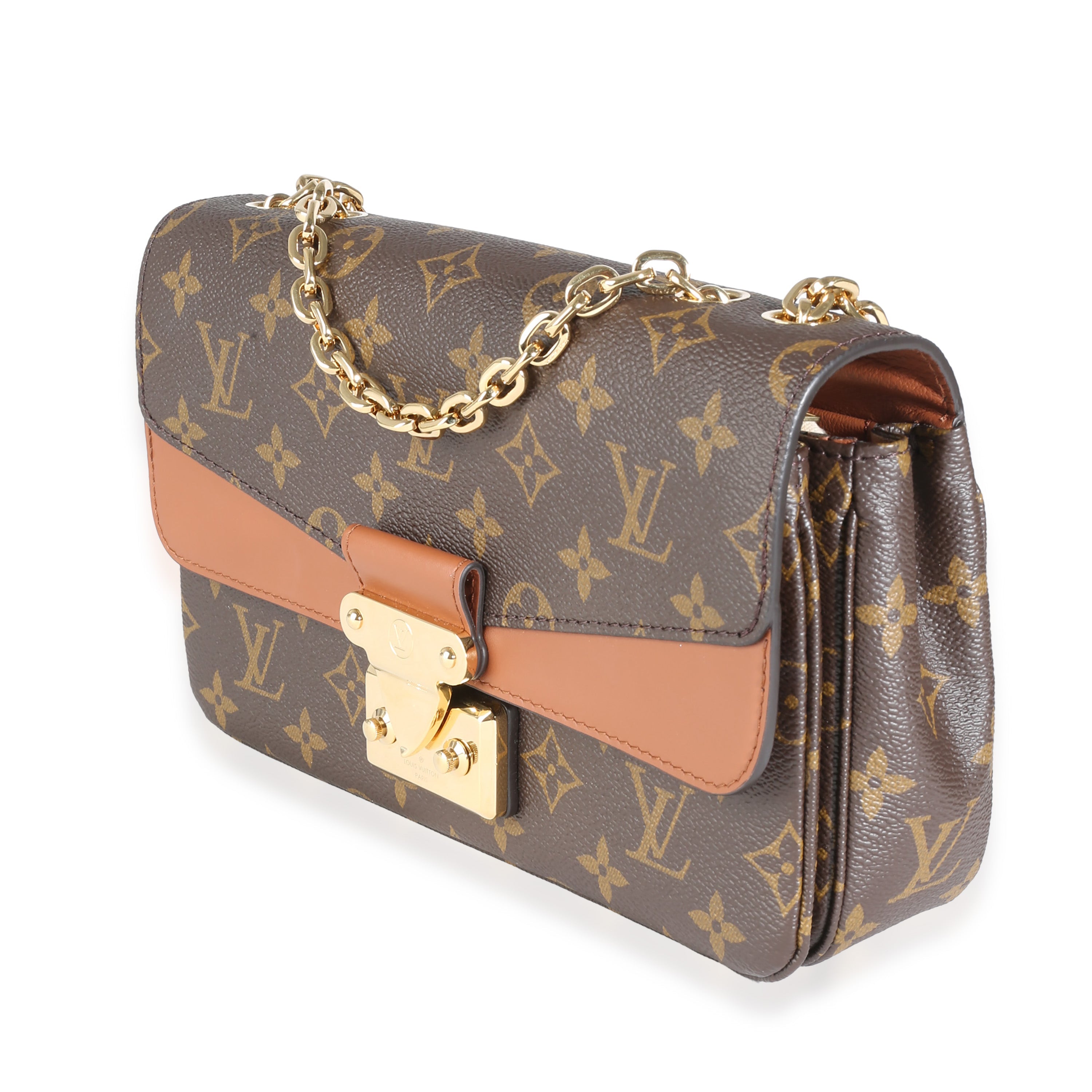 LOUIS VUITTON - Bolso Marceau de lona con monograma de caramelo