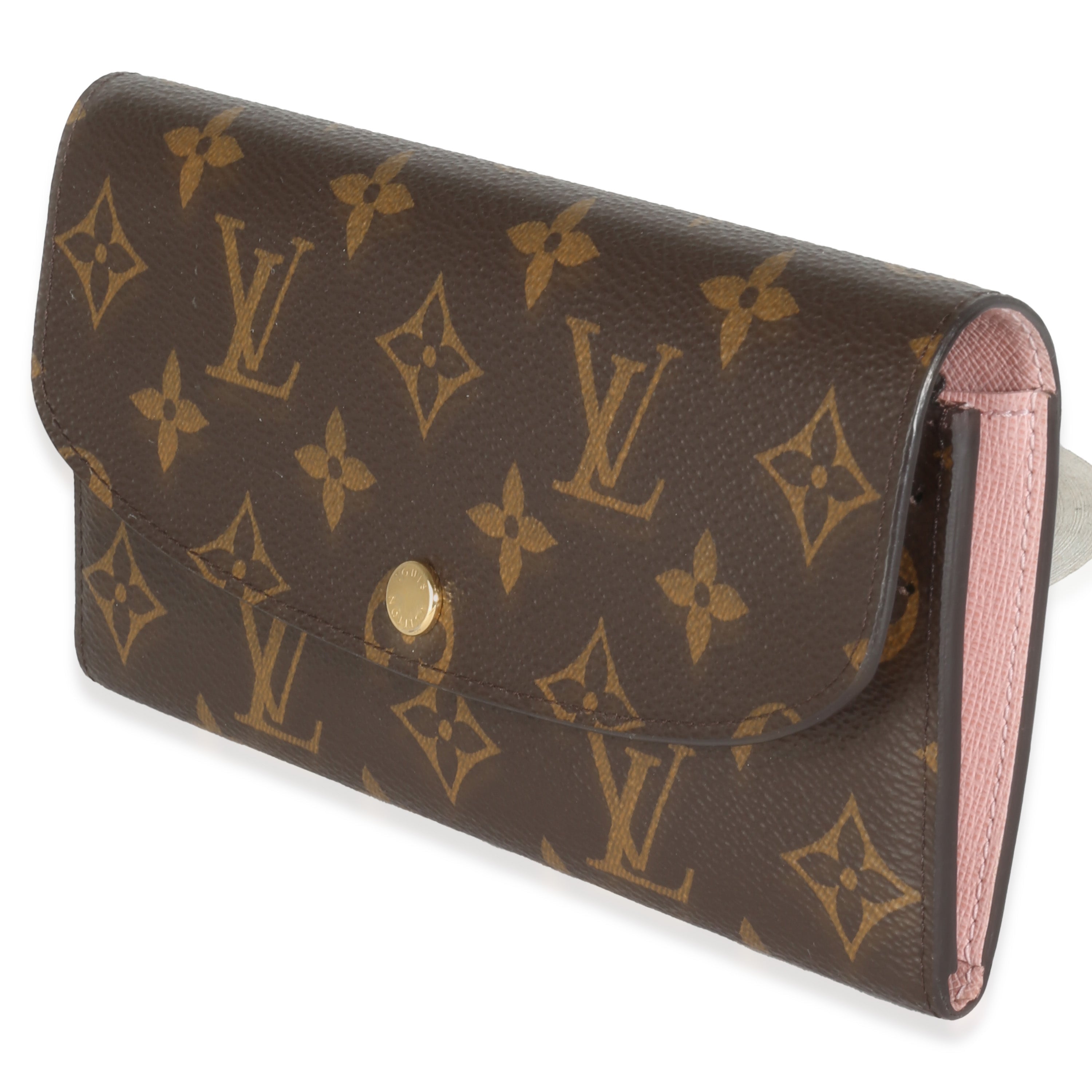 LOUIS VUITTON - Rose Ballerine Monogram Canvas Emilie Wallet