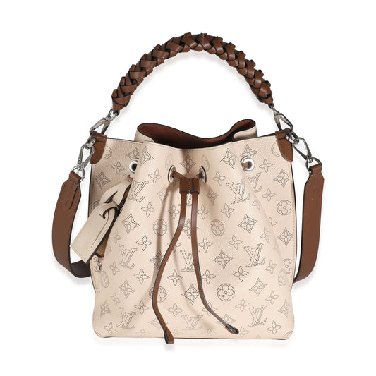 PRE-OWNED Creme Beige Monogram Mahina Muria