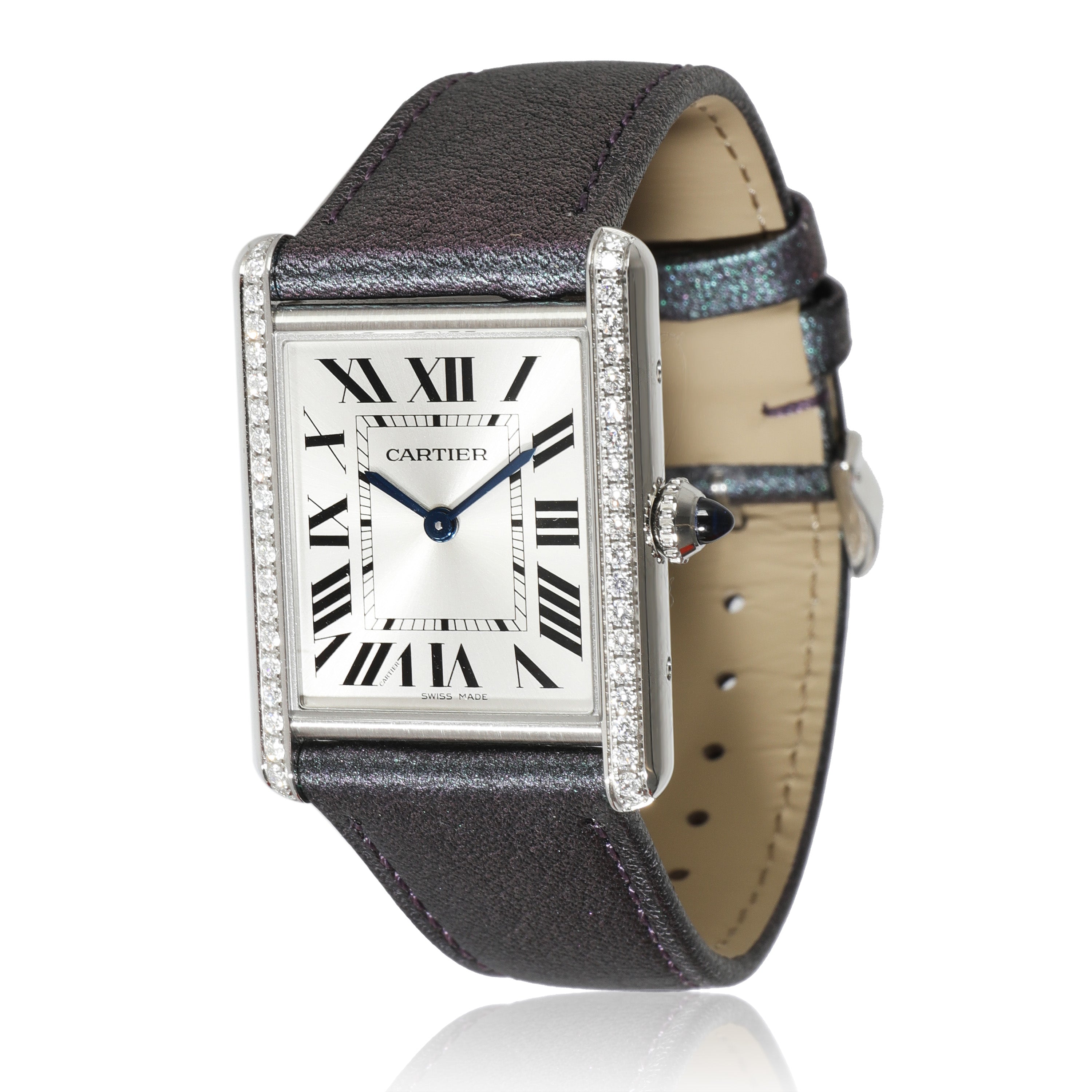 PRE-OWNED Tank Must W4TA0017 Unisex Watch in  Stainless Steel 0.48 CTW