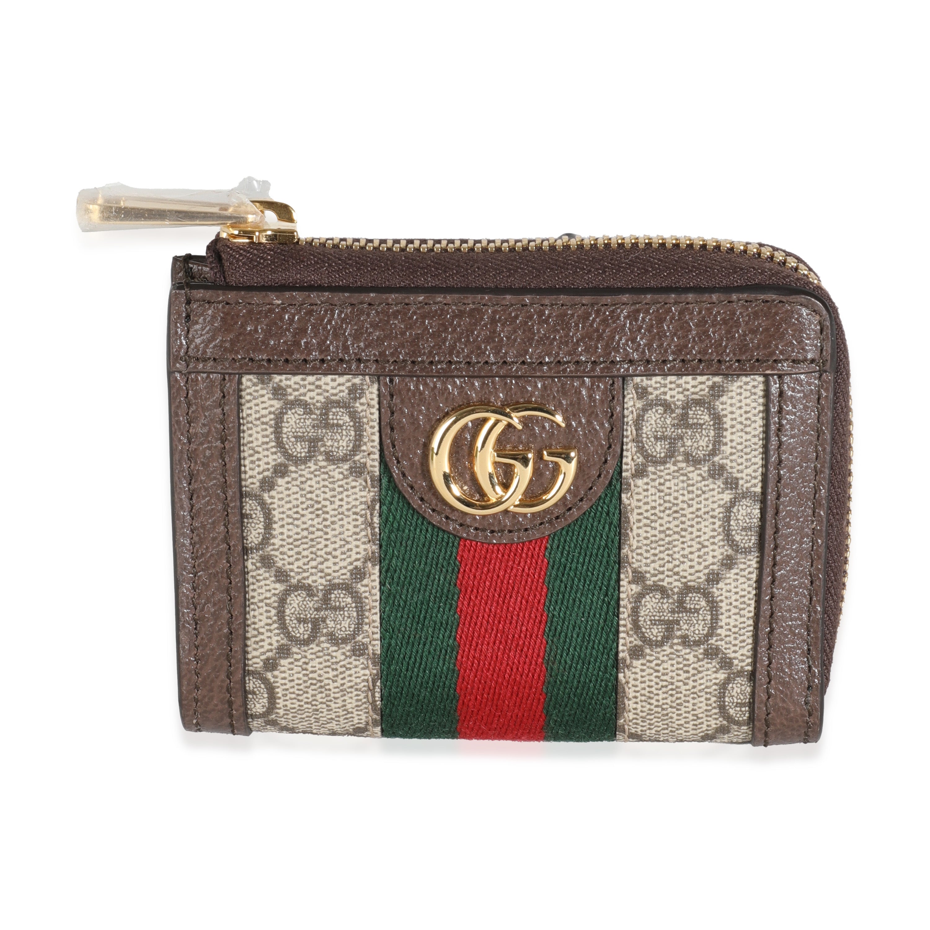 Cartera con tarjetero de lona GG Supreme Ophidia de GG beige de segunda mano