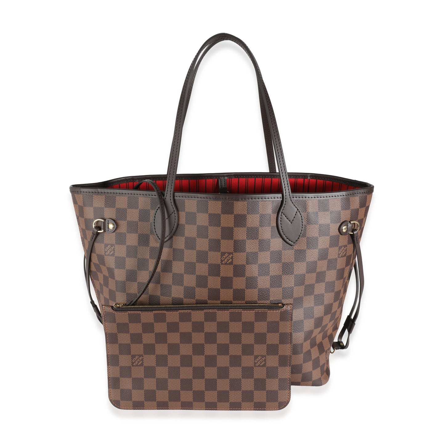 PRE-OWNED LV Damier Ebene Canvas Neverfull MM