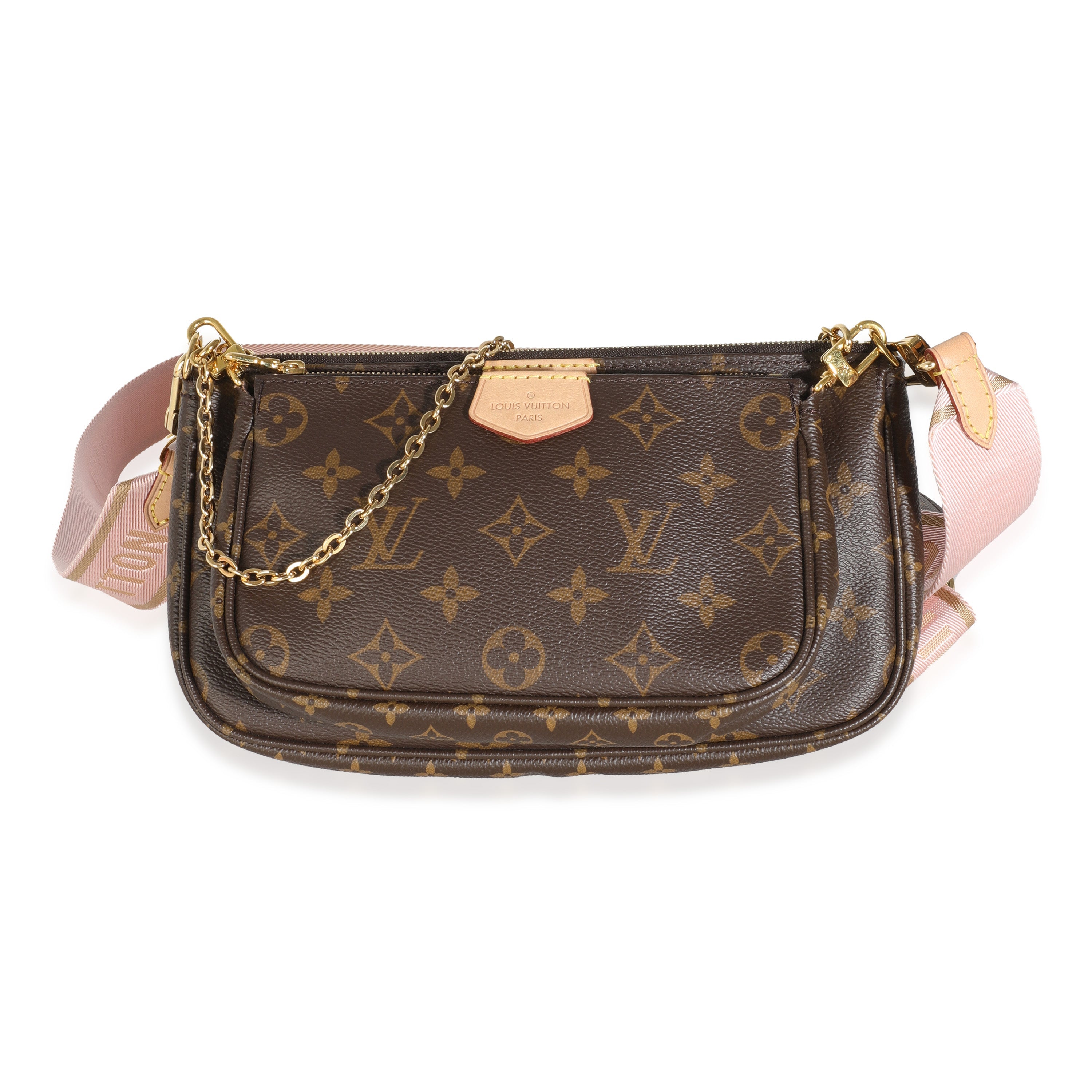 PRE-OWNED LV Rose Clair Monogram Canvas Multi Pochette Accessories