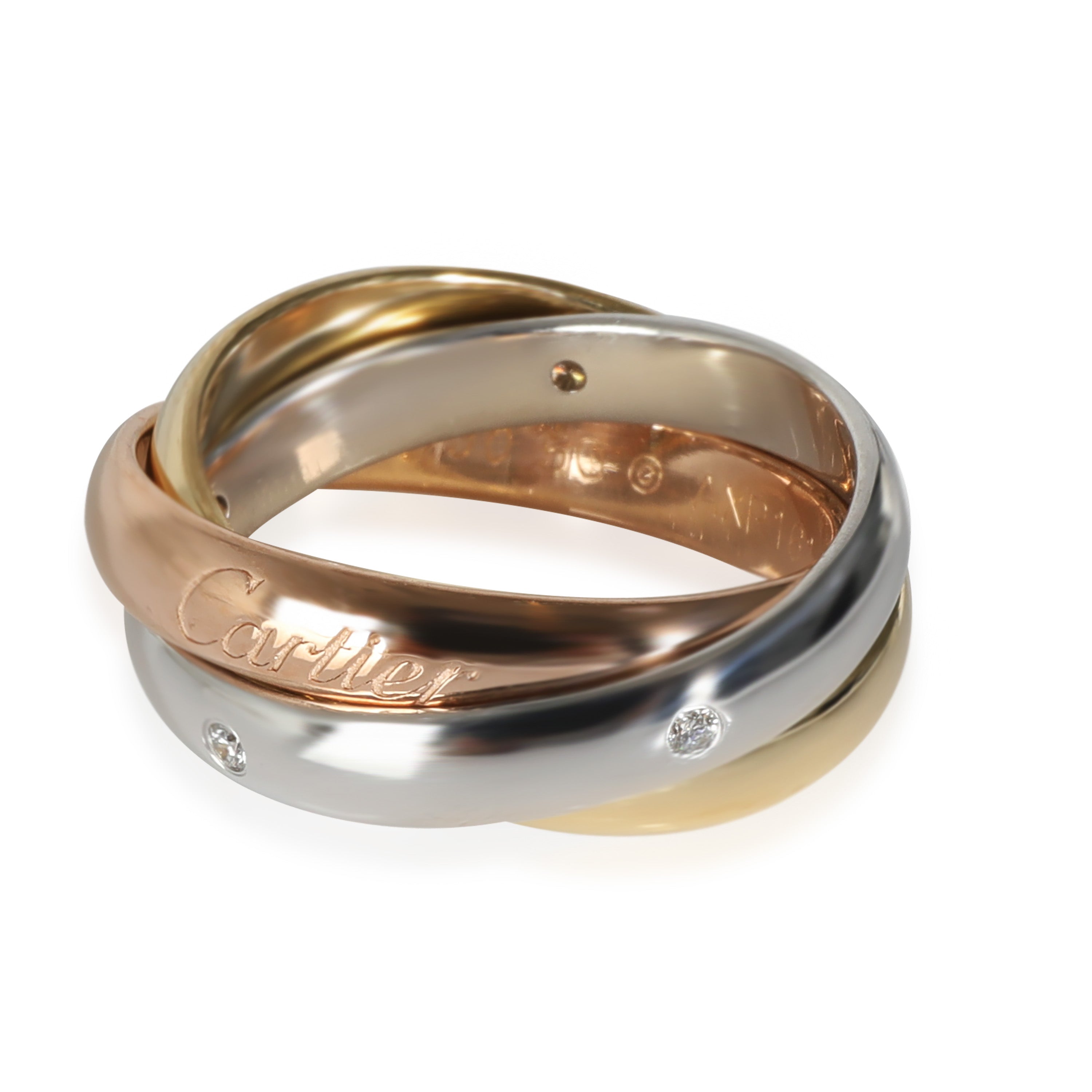 PRE-OWNED Trinity Ring, Classic Model, Diamonds