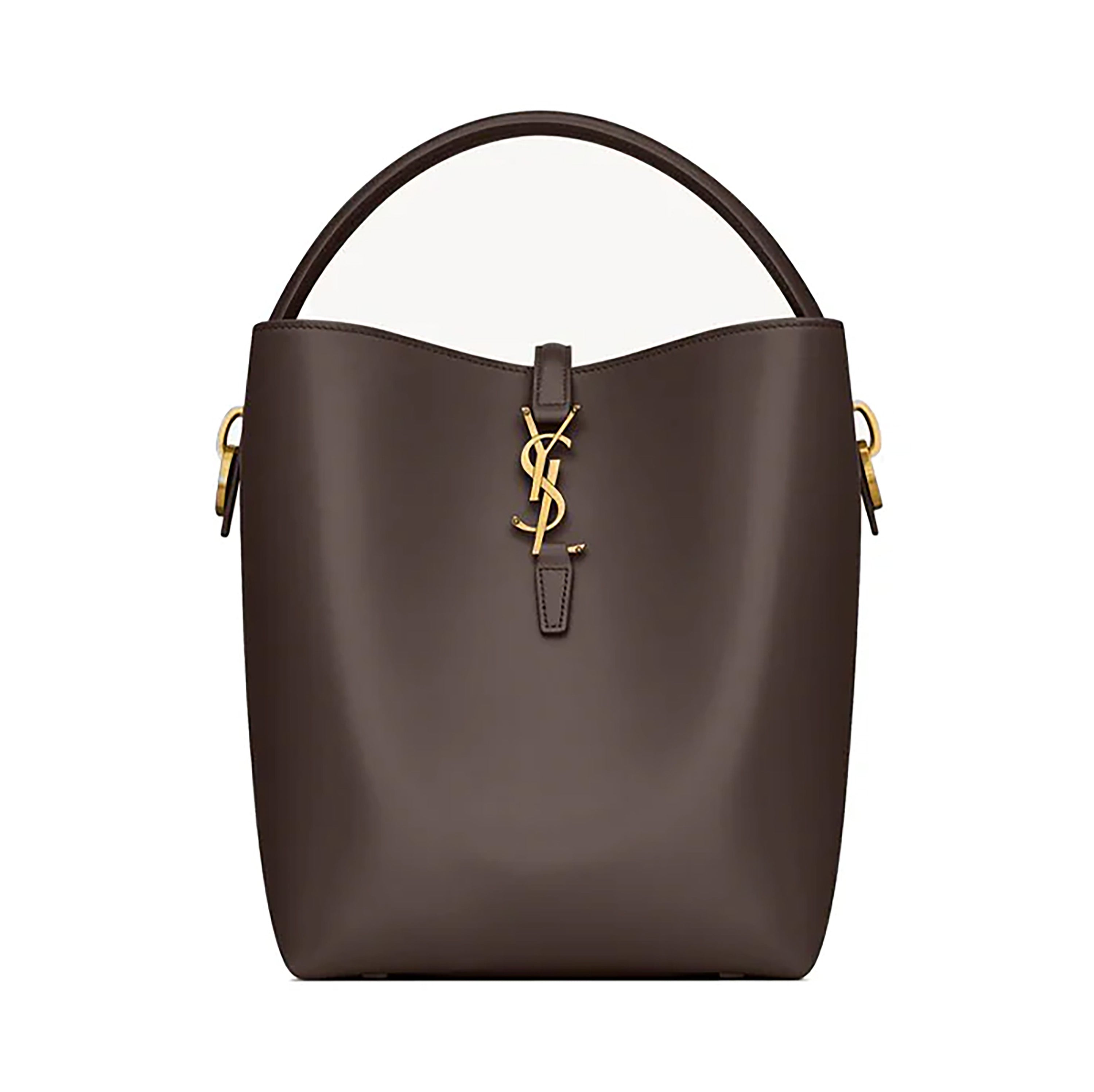 PRE-OWNED Dark Sweet Choco Smooth Calfskin Le 37 Bucket Bag