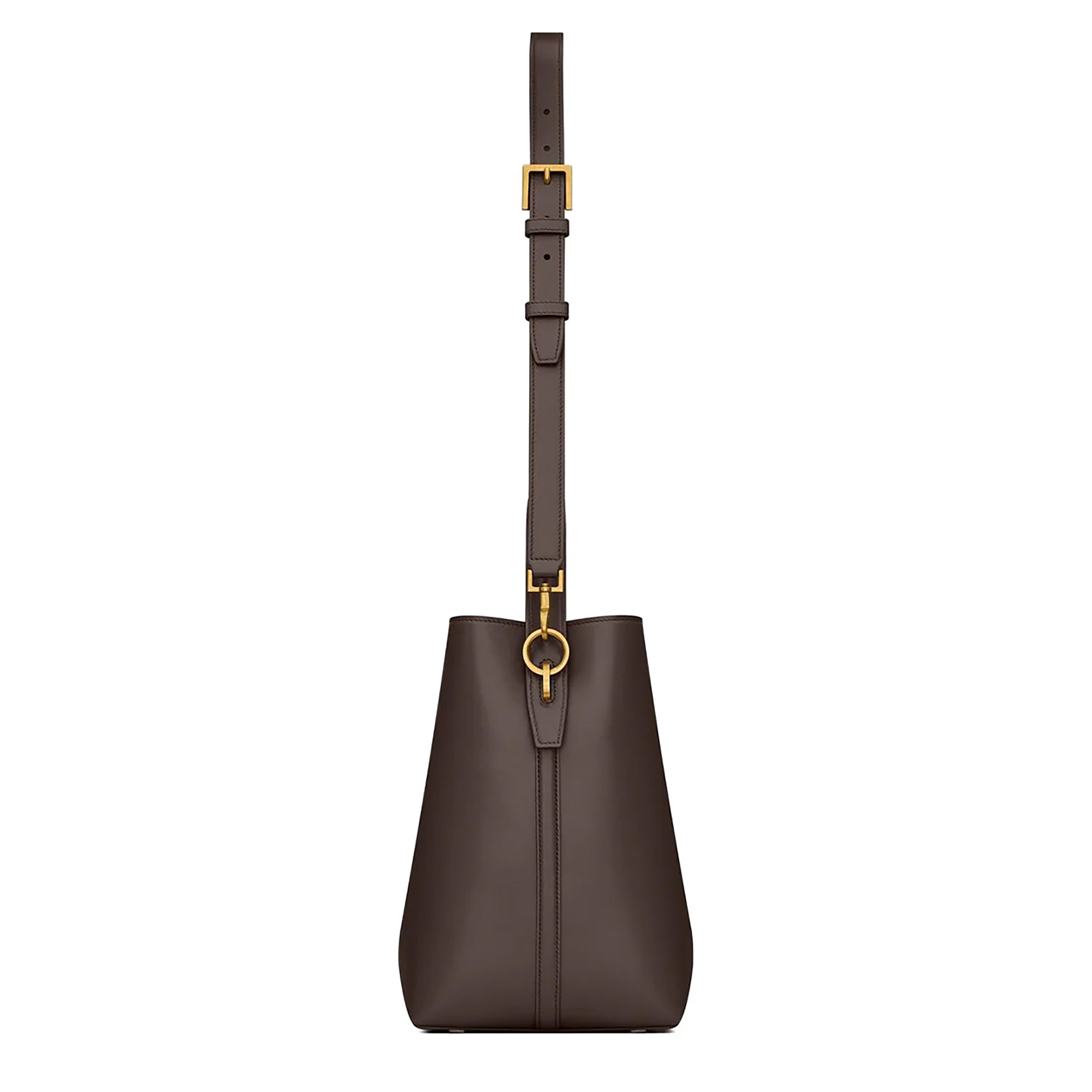 PRE-OWNED Dark Sweet Choco Smooth Calfskin Le 37 Bucket Bag