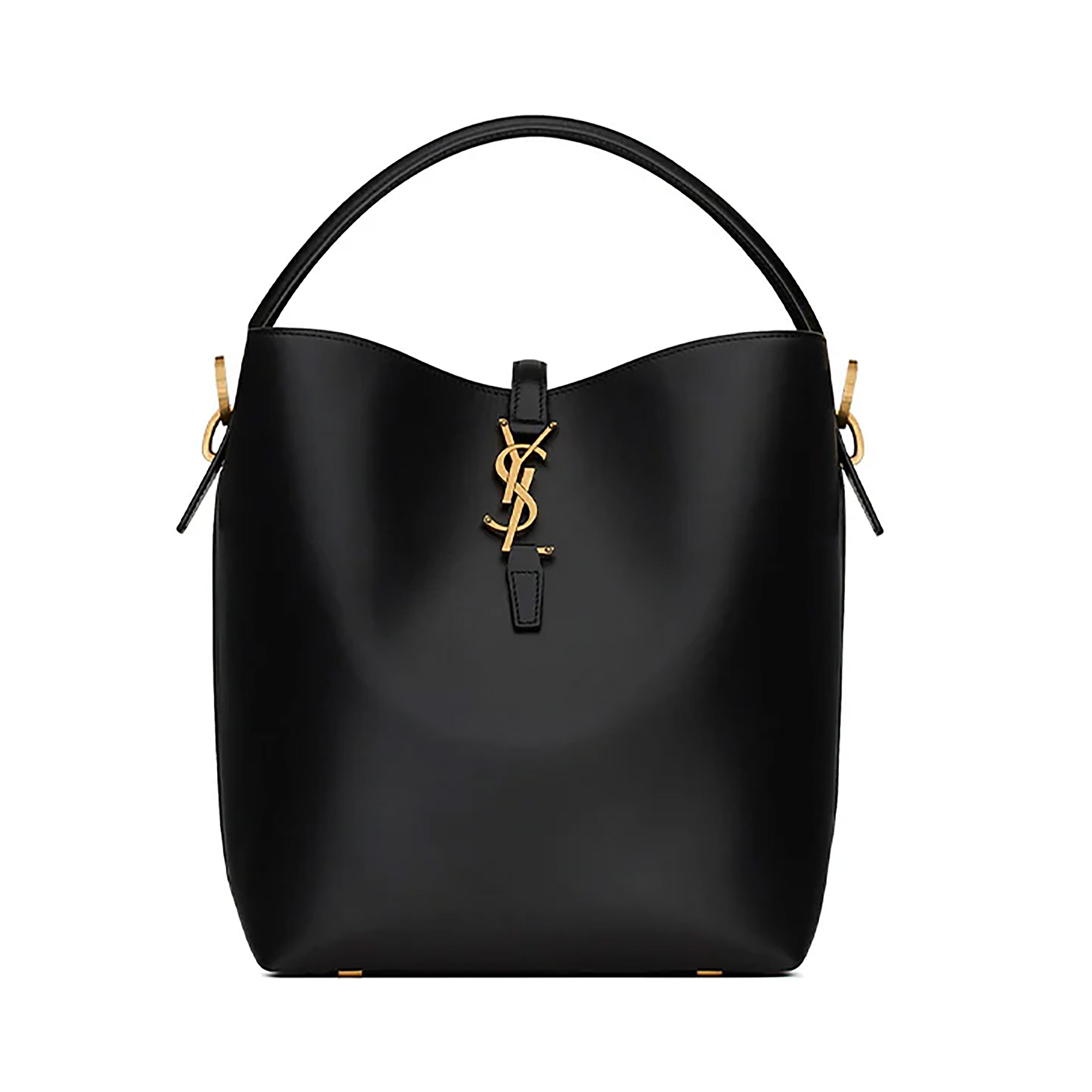 PRE-OWNED Black Smooth Calfskin Le 37 Bucket Bag
