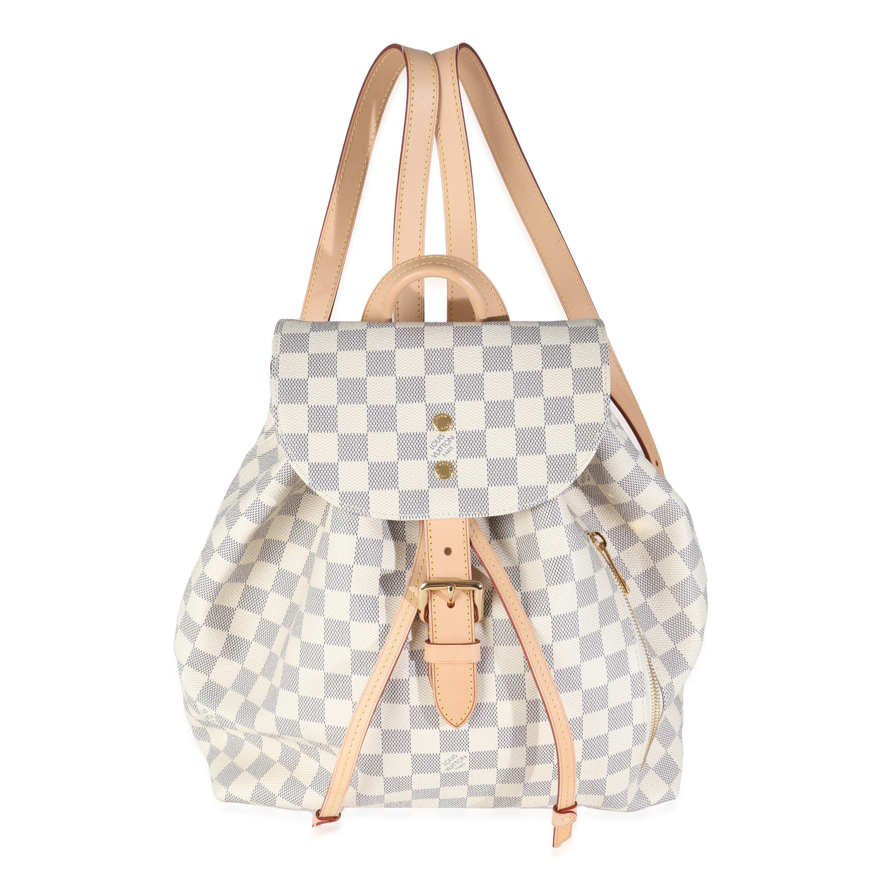 Mochila Sperone de lona LV Damier Azur de segunda mano