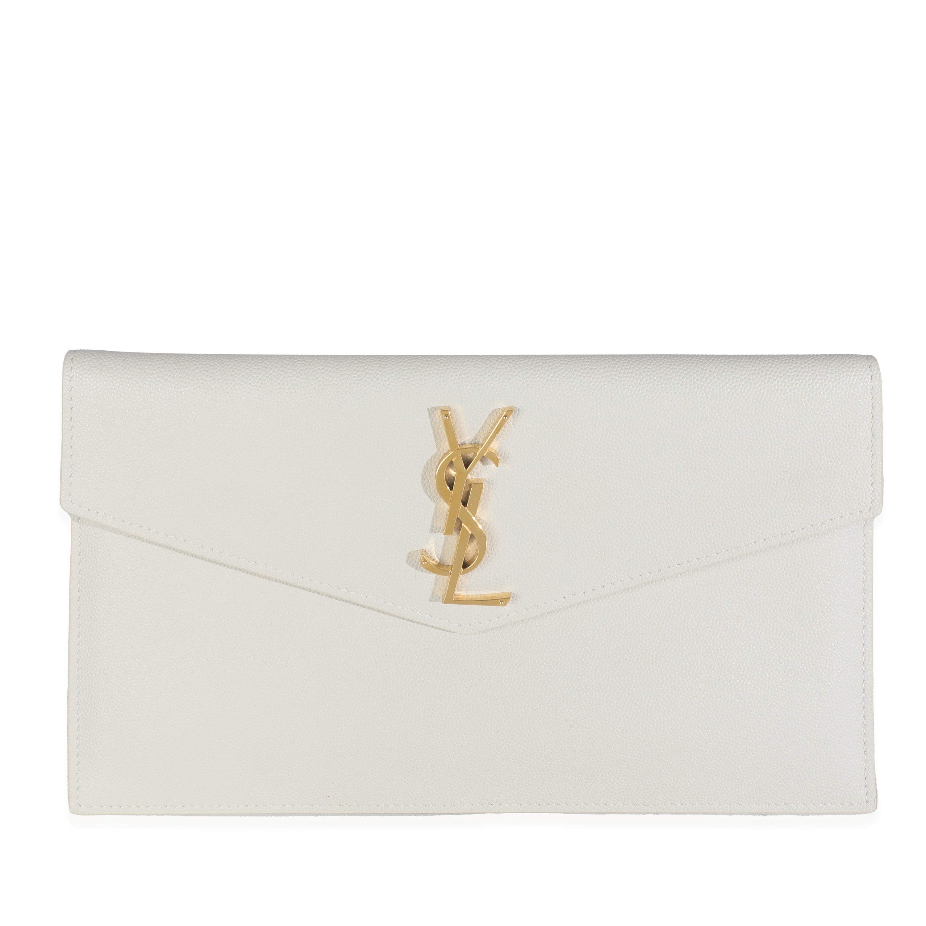 PRE-OWNED Crema Soft Grain De Poudre Uptown Pouch