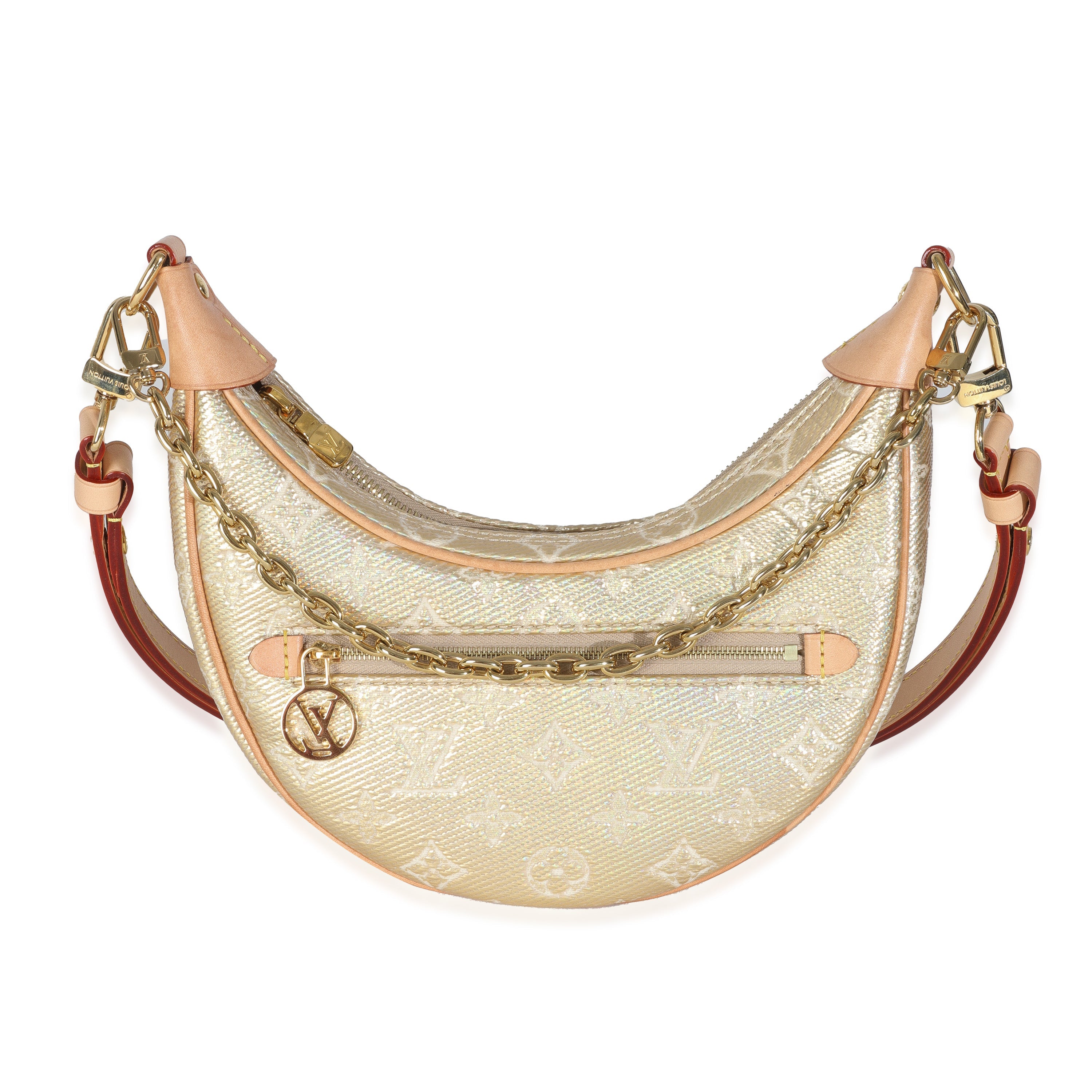 LV Gold Monogram Jacquard Loop USADO