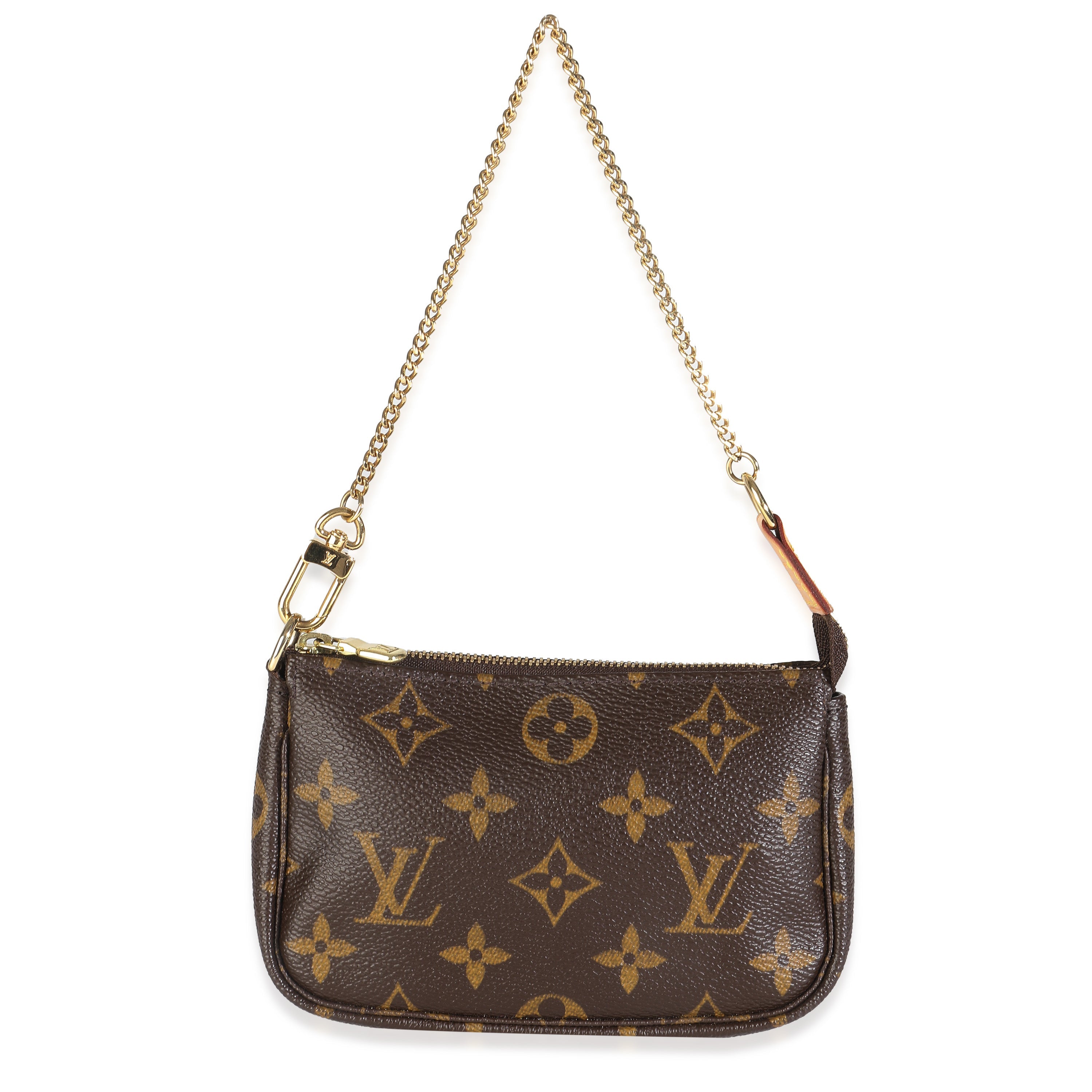 PRE-OWNED LV Monogram Canvas Mini Pochette Accessoires
