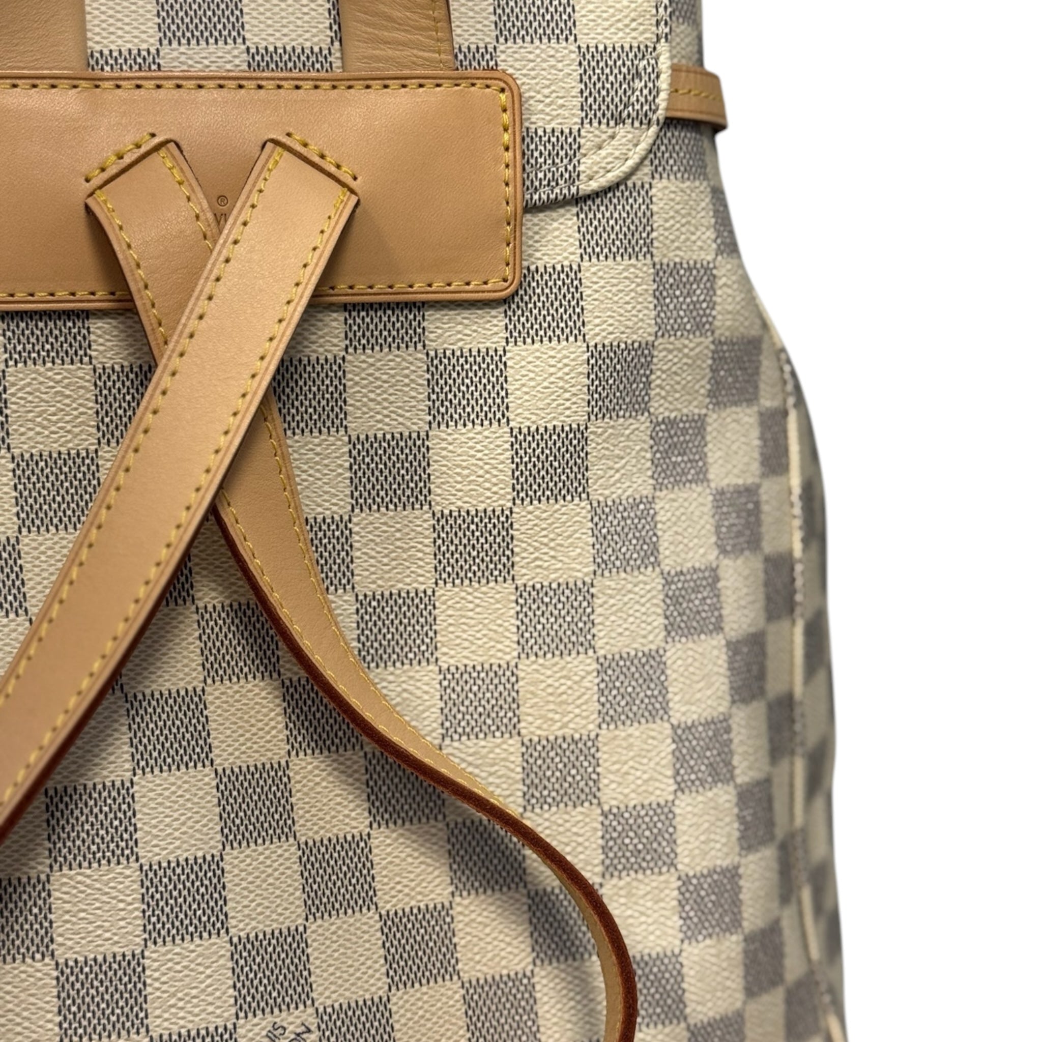 Mochila Sperone de lona LV Damier Azur de segunda mano