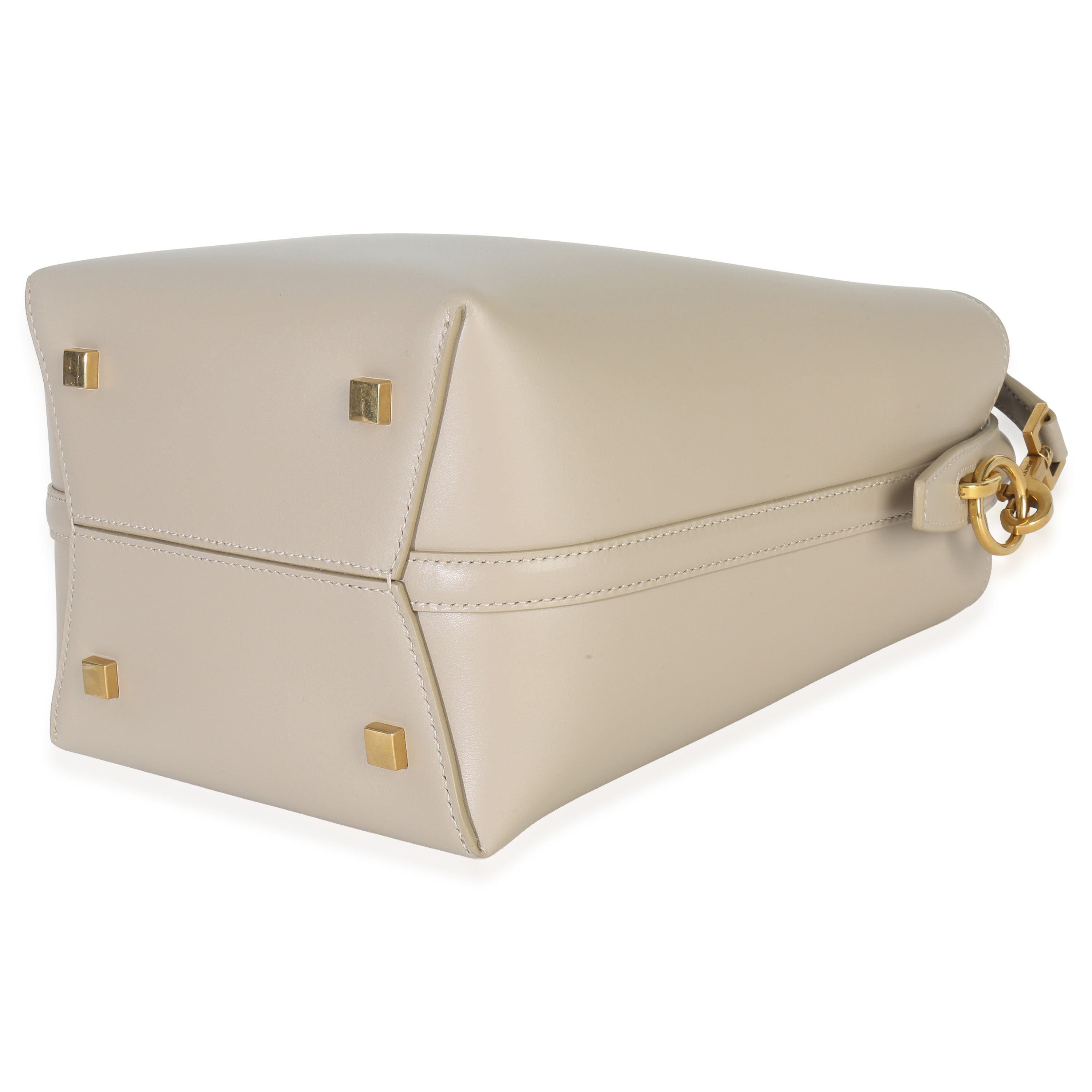 Saint Laurent Beige Calfskin Small Le 37 Bucket Bag Handbag box