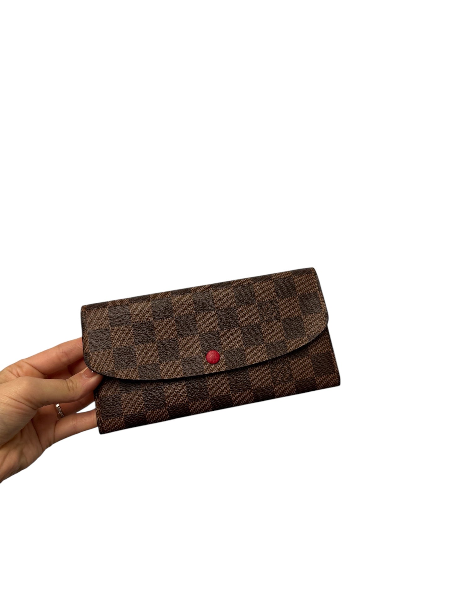 PRE-OWNED LV Damier Ebene Canvas Emilie Wallet