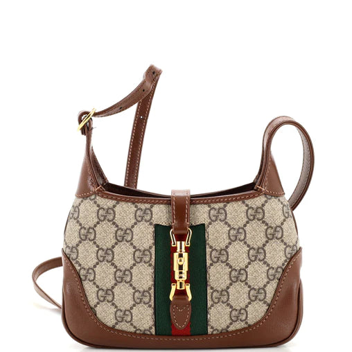 GUCCI - Bolso mini Jackie 1961 Hobo GG de lona revestida