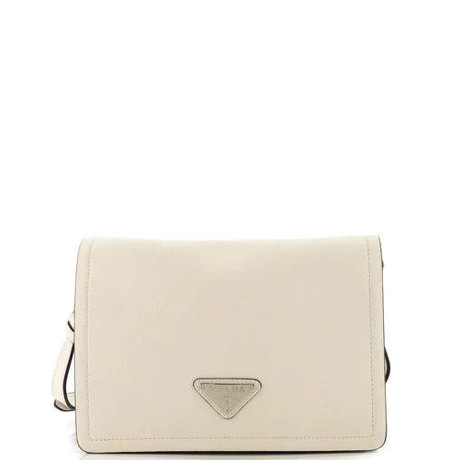 PRADA - Flap Messenger Glace Calf Small