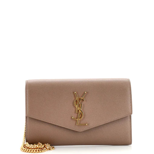 SAINT LAURENT - Uptown Chain Wallet Leather