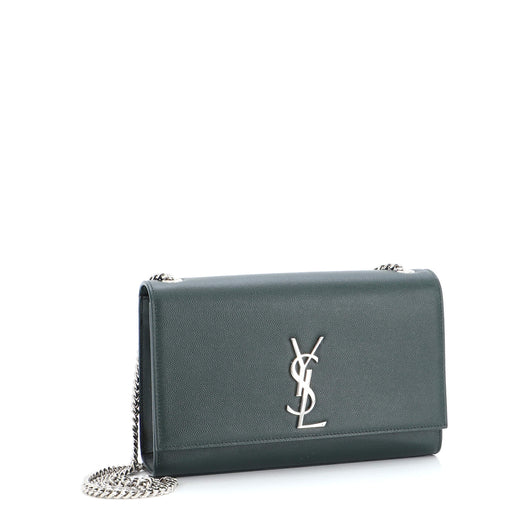 SAINT LAURENT - Classic Monogram Crossbody Bag Grainy Leather Medium