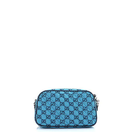 GUCCI - GG Marmont Shoulder Bag Diagonal Quilted GG Canvas Small