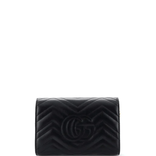 GUCCI - GG Marmont Chain Wallet Leather Mini