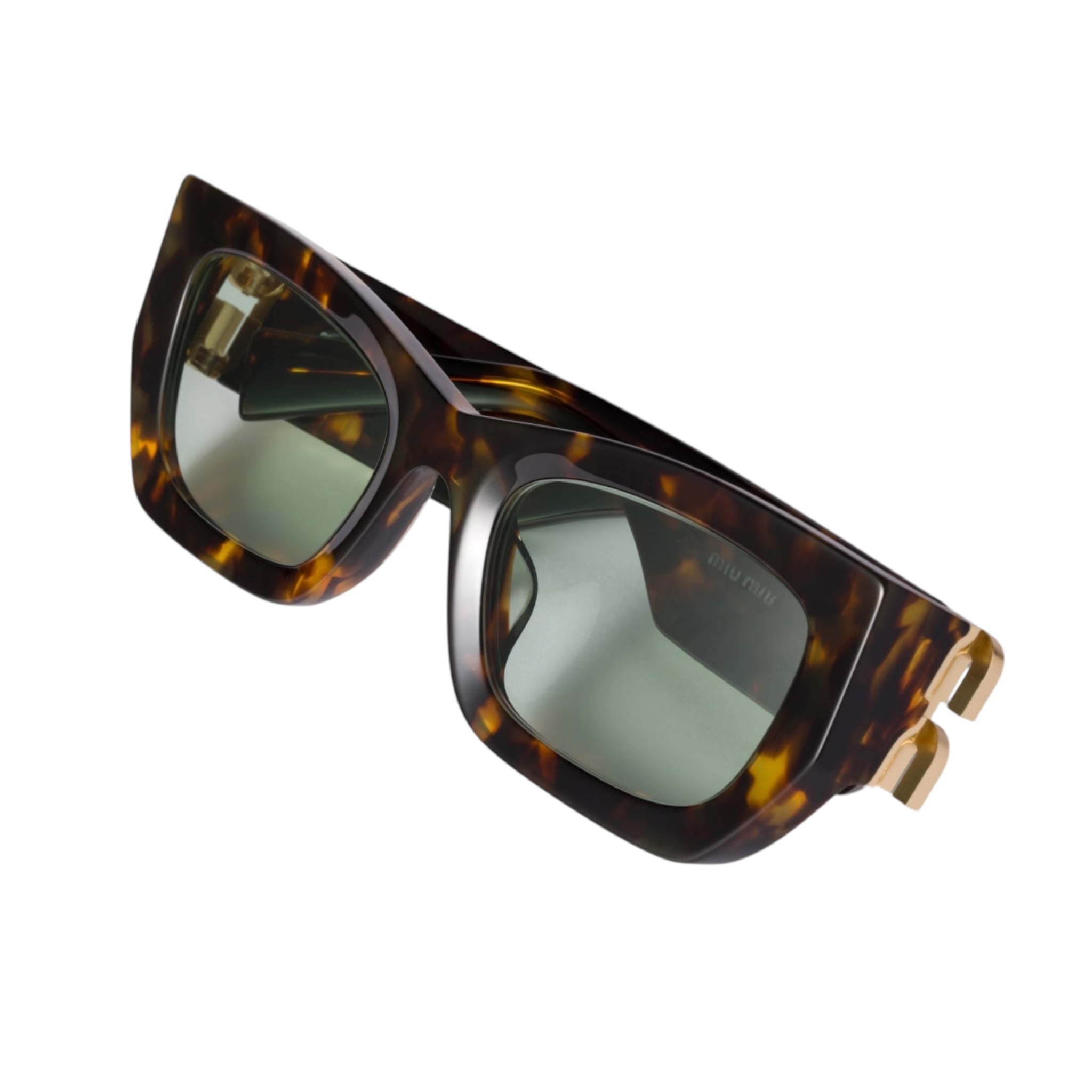 PRE-OWNED Green Lenses Miu Glimpse Sunglasses