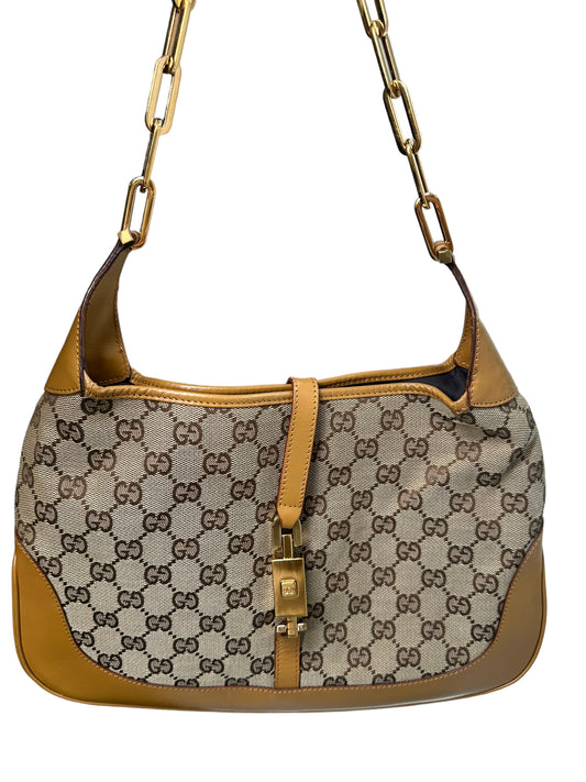 GUCCI -  Vintage Tom Ford Gucci Monogram Jackie Shoulder Bag