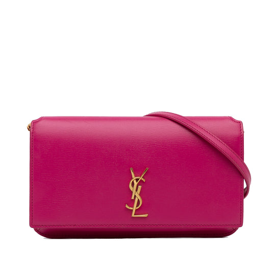 SAINT LAURENT - Monogram Cassandre Phone Holder Crossbody