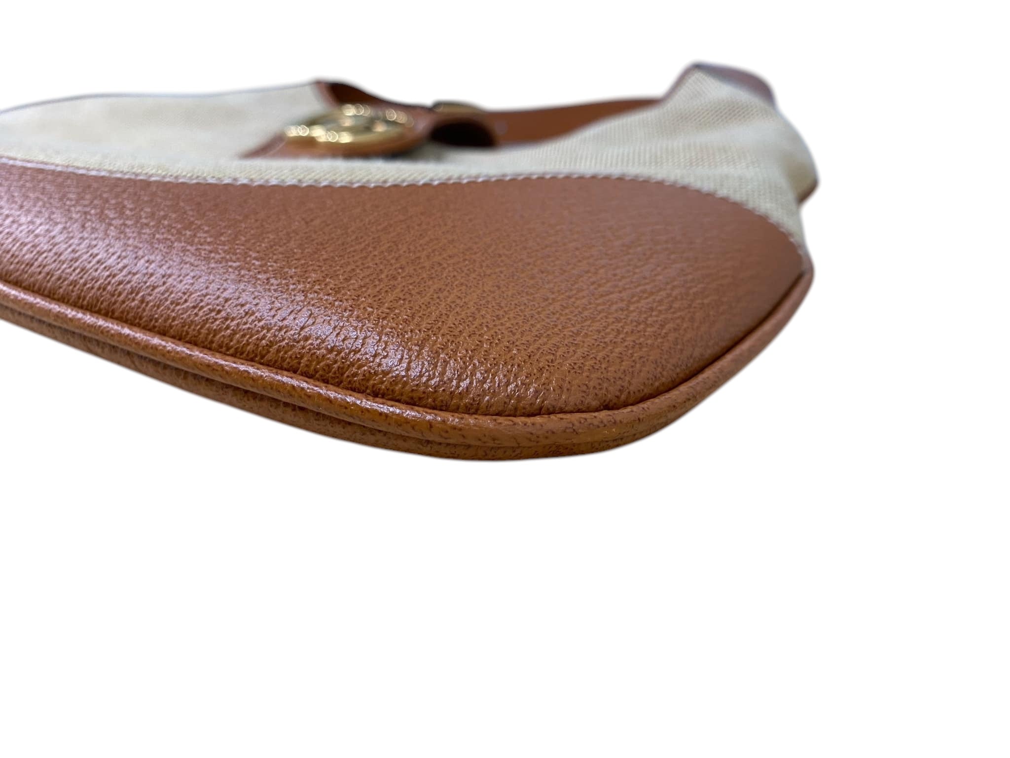 Bolso de hombro Afrodita de lona beige GG USADO