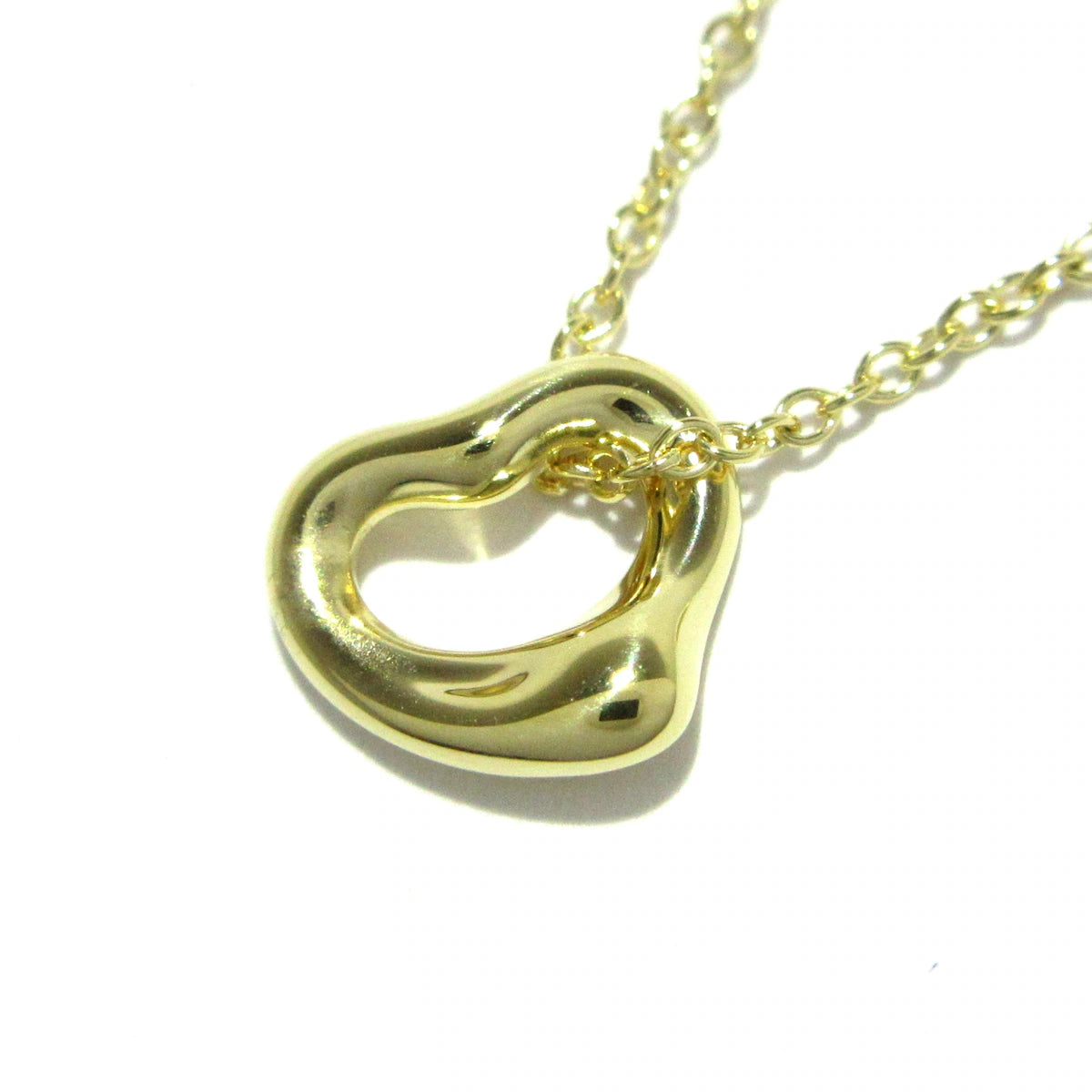 PRE-OWNED Open Heart 18K Yellow Gold Necklace