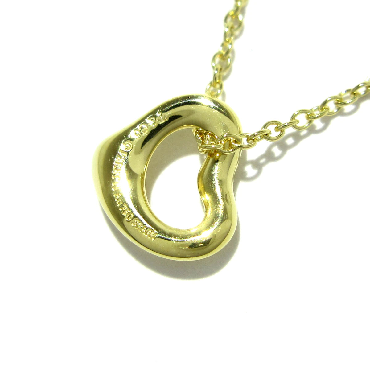 PRE-OWNED Open Heart 18K Yellow Gold Necklace