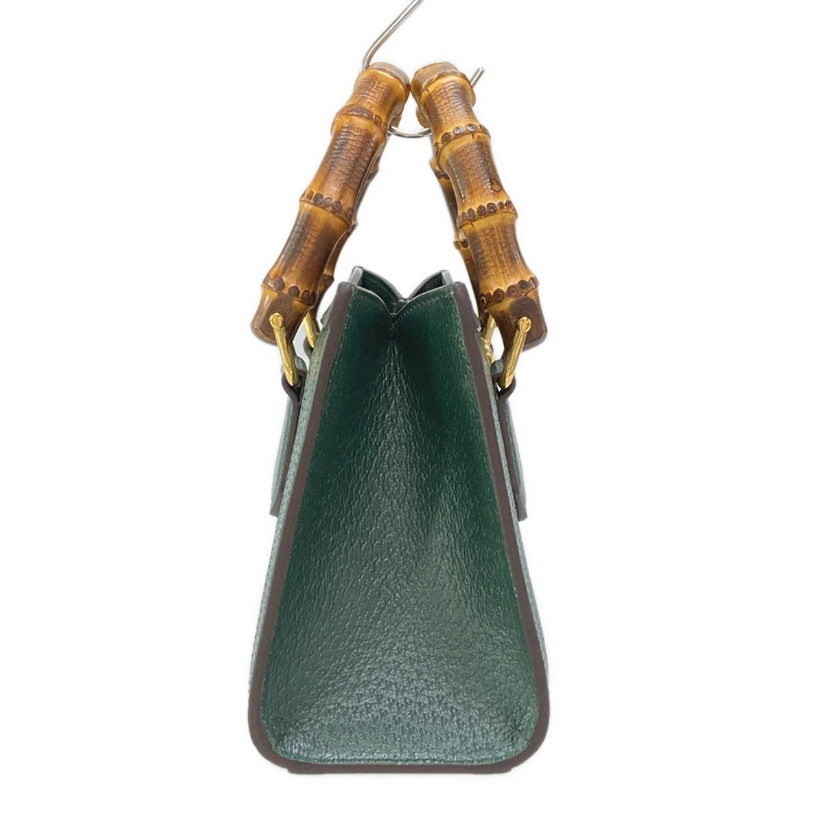 Bolso tote mini de piel verde GG Diana de segunda mano