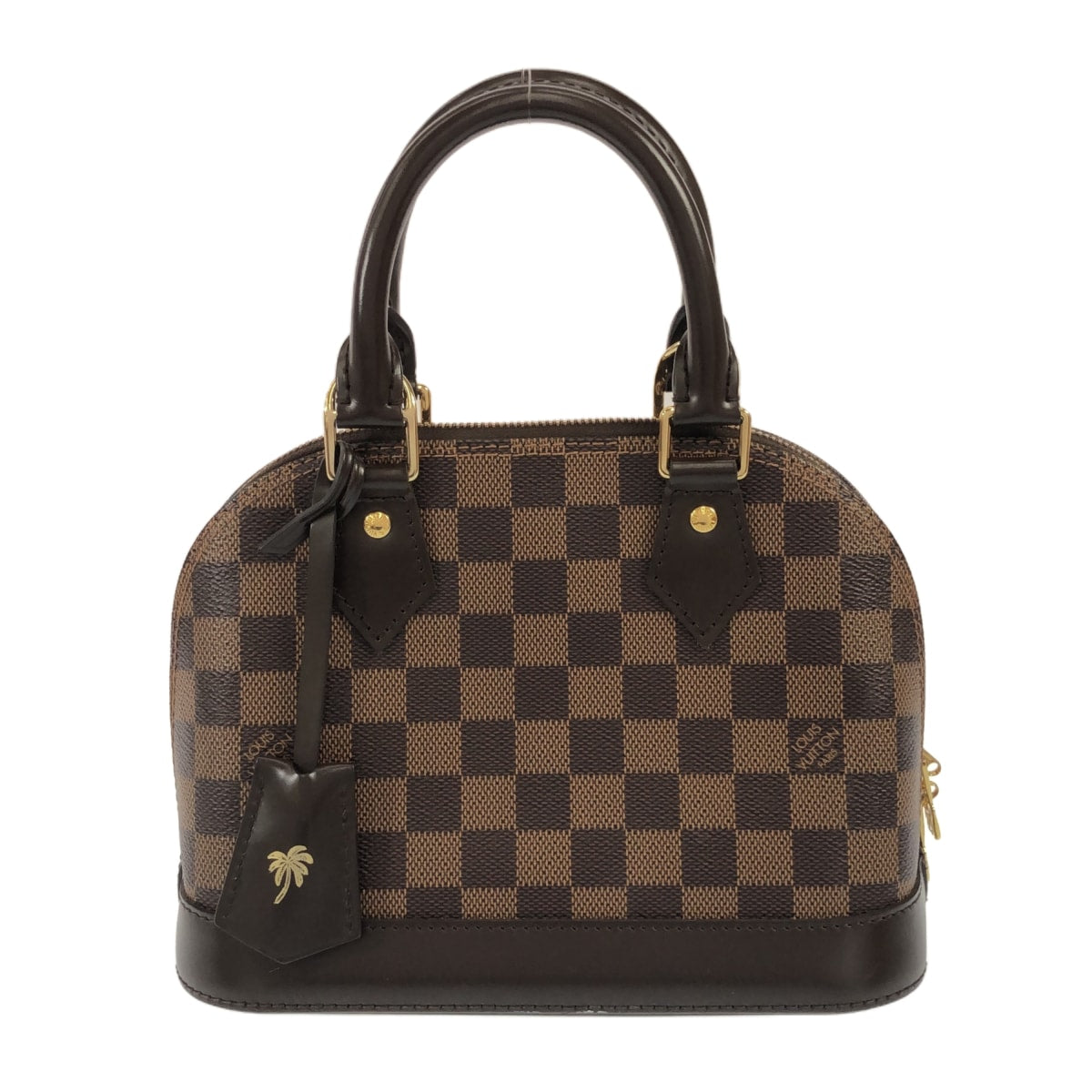 PRE-OWNED LV Alma BB Damier Ebene Canvas Shoulder Bag